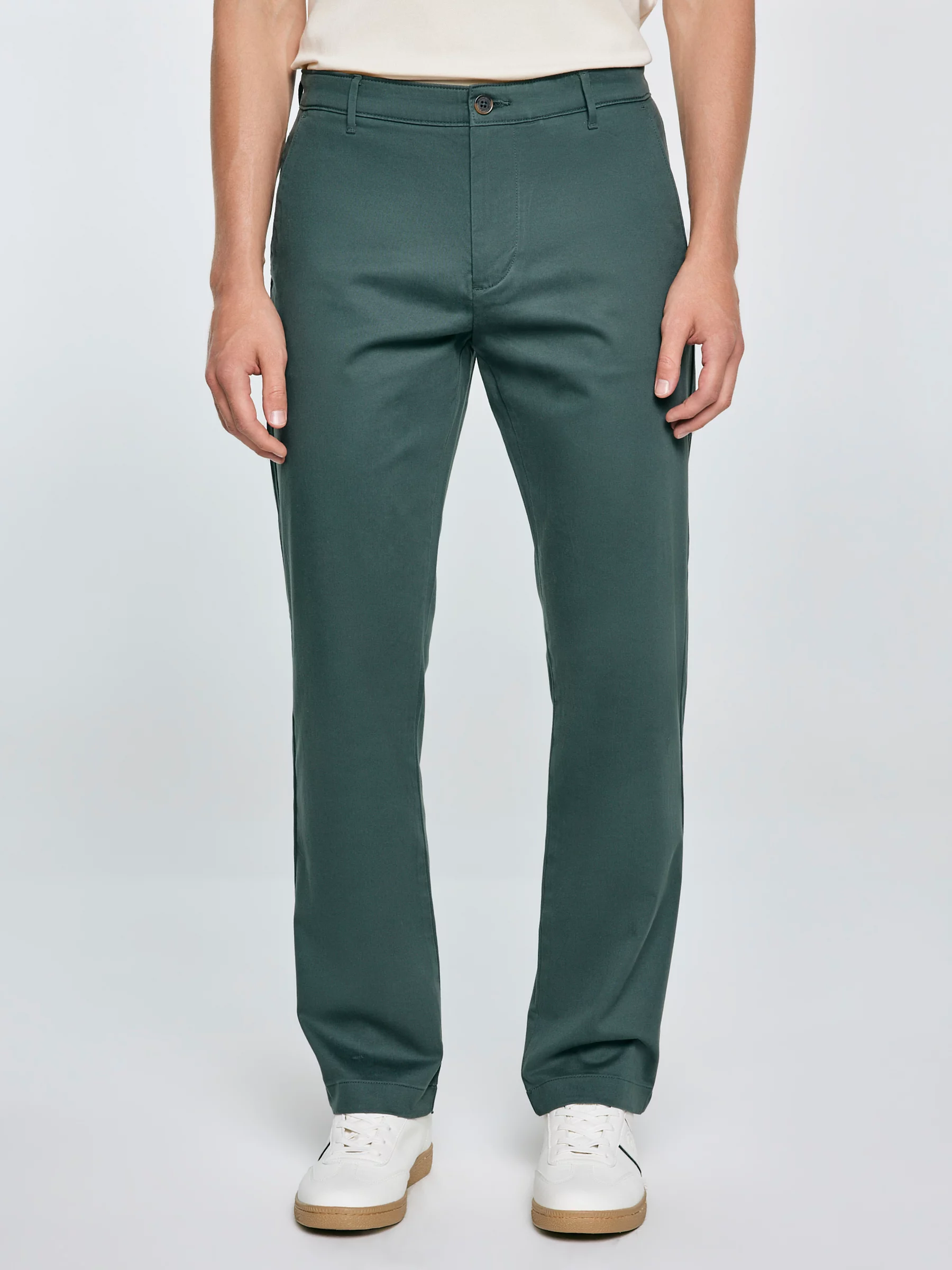 Spodnie męskie chinosy zielone Trevor 304