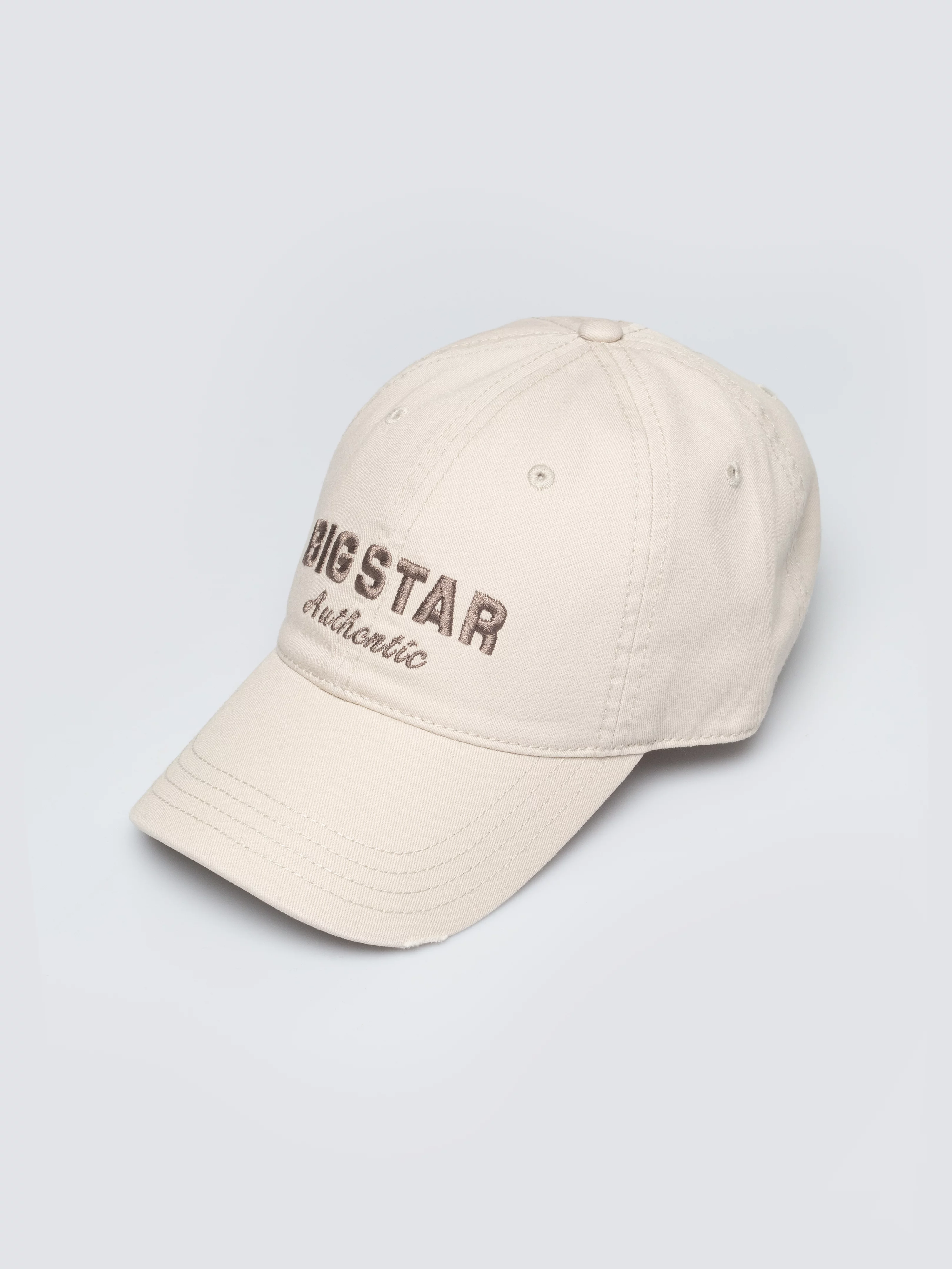 Czapka z daszkiem z haftem perłowa Densa 103