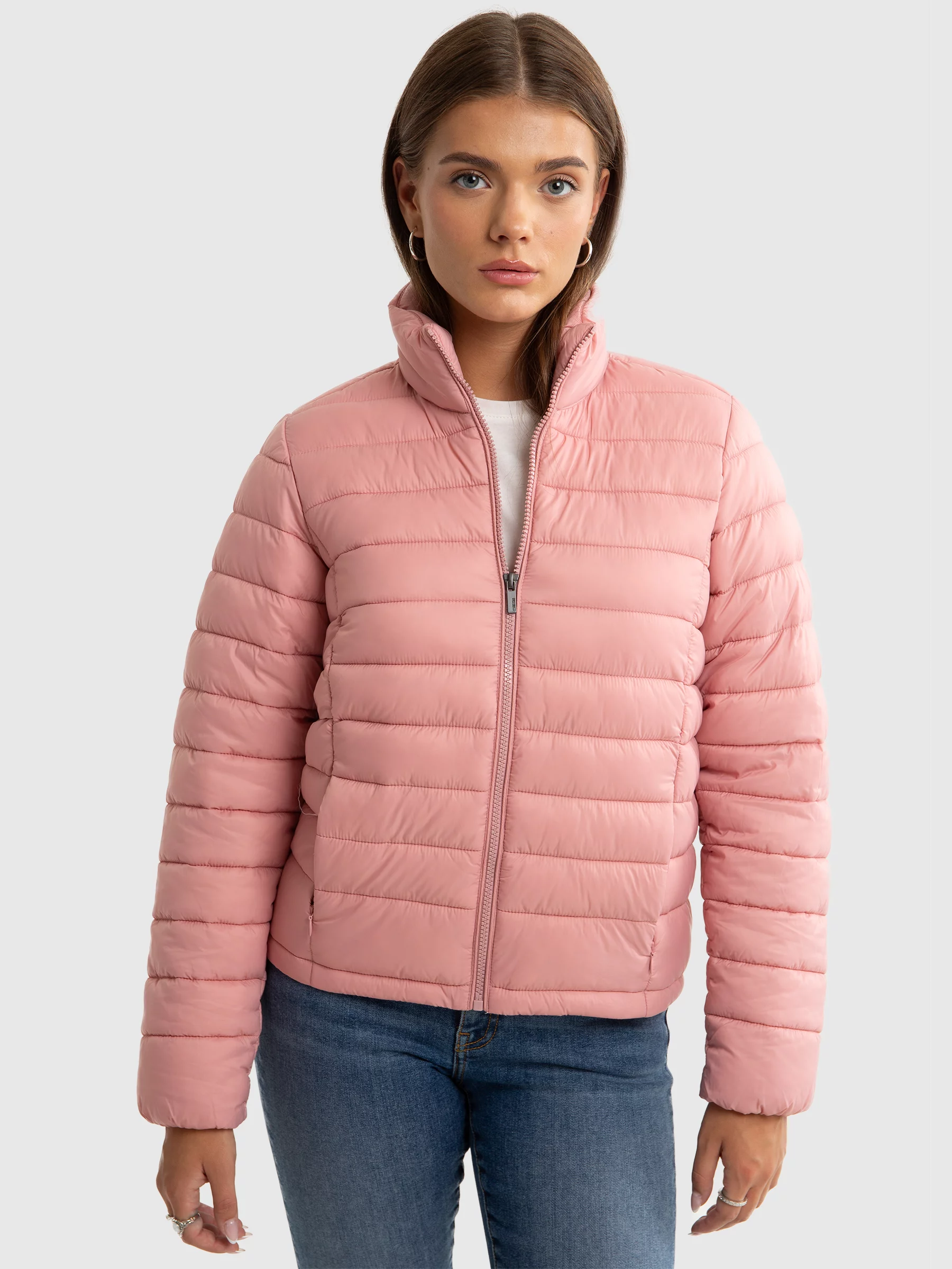 Kurtka dziewczęca przejściowa różowa Derbi 601