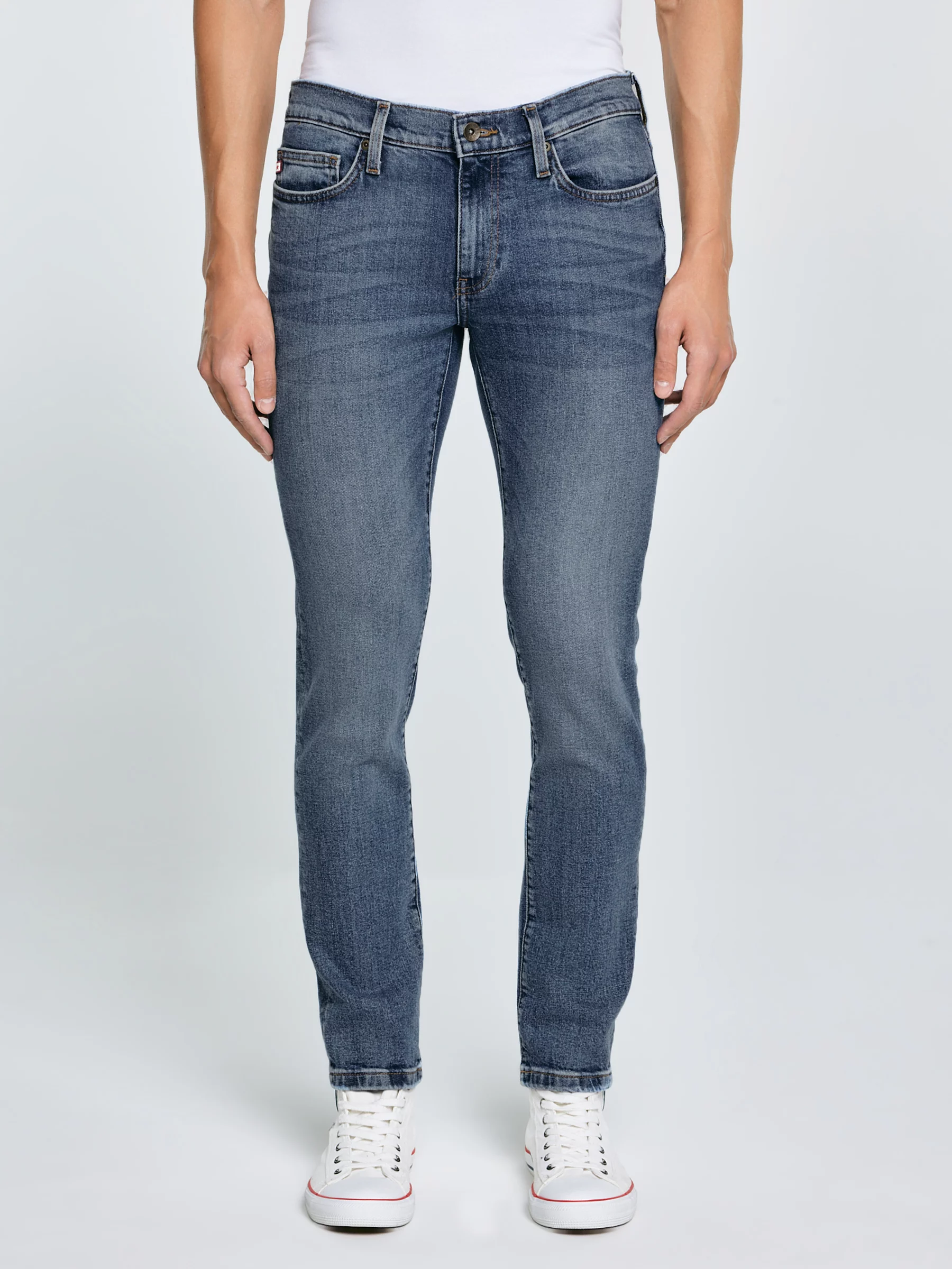 Jeansy męskie dopasowane niebieskie Terry Slim 331