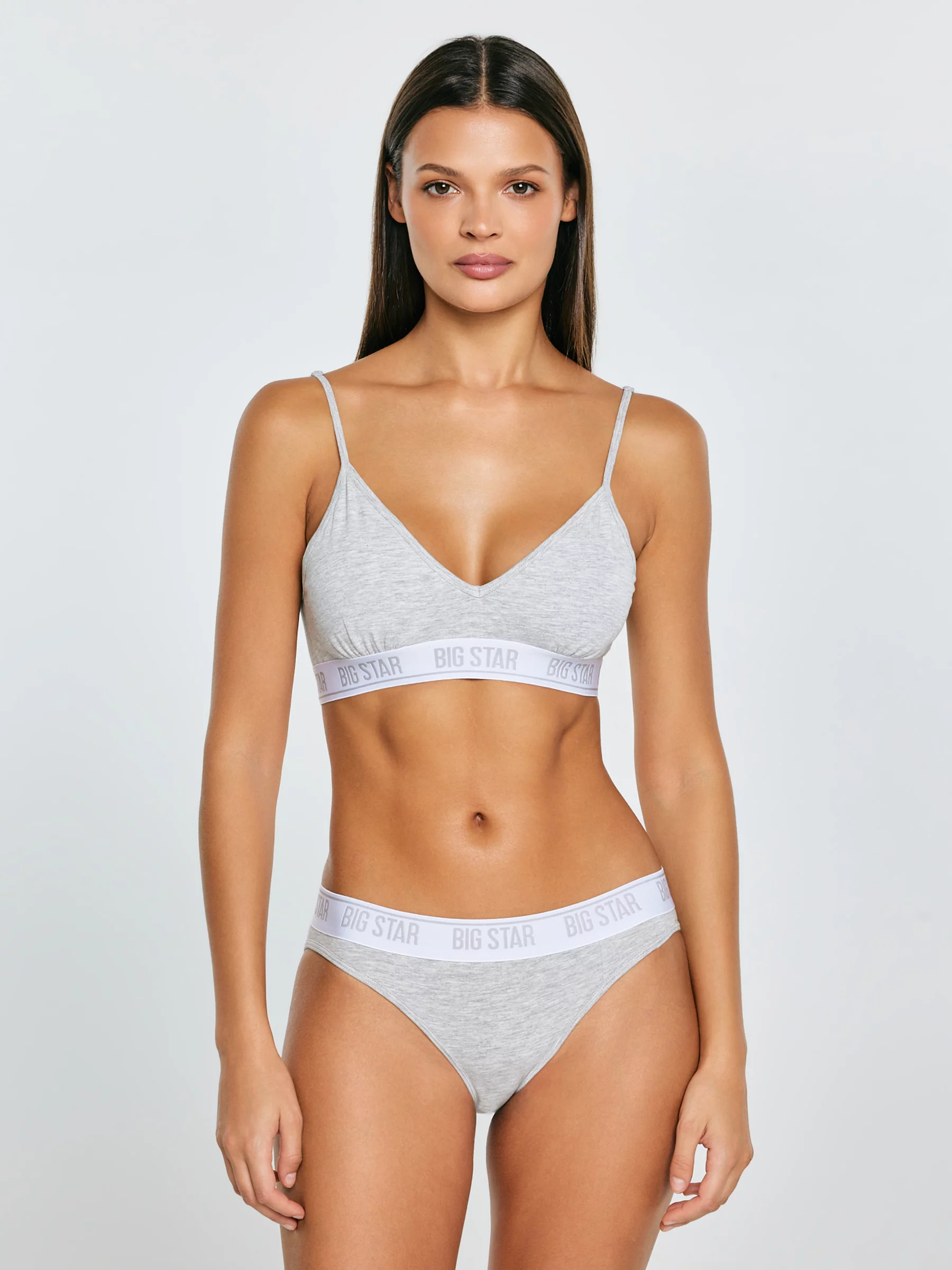 Biustonosz damski bawełniany szary Ardelia 901