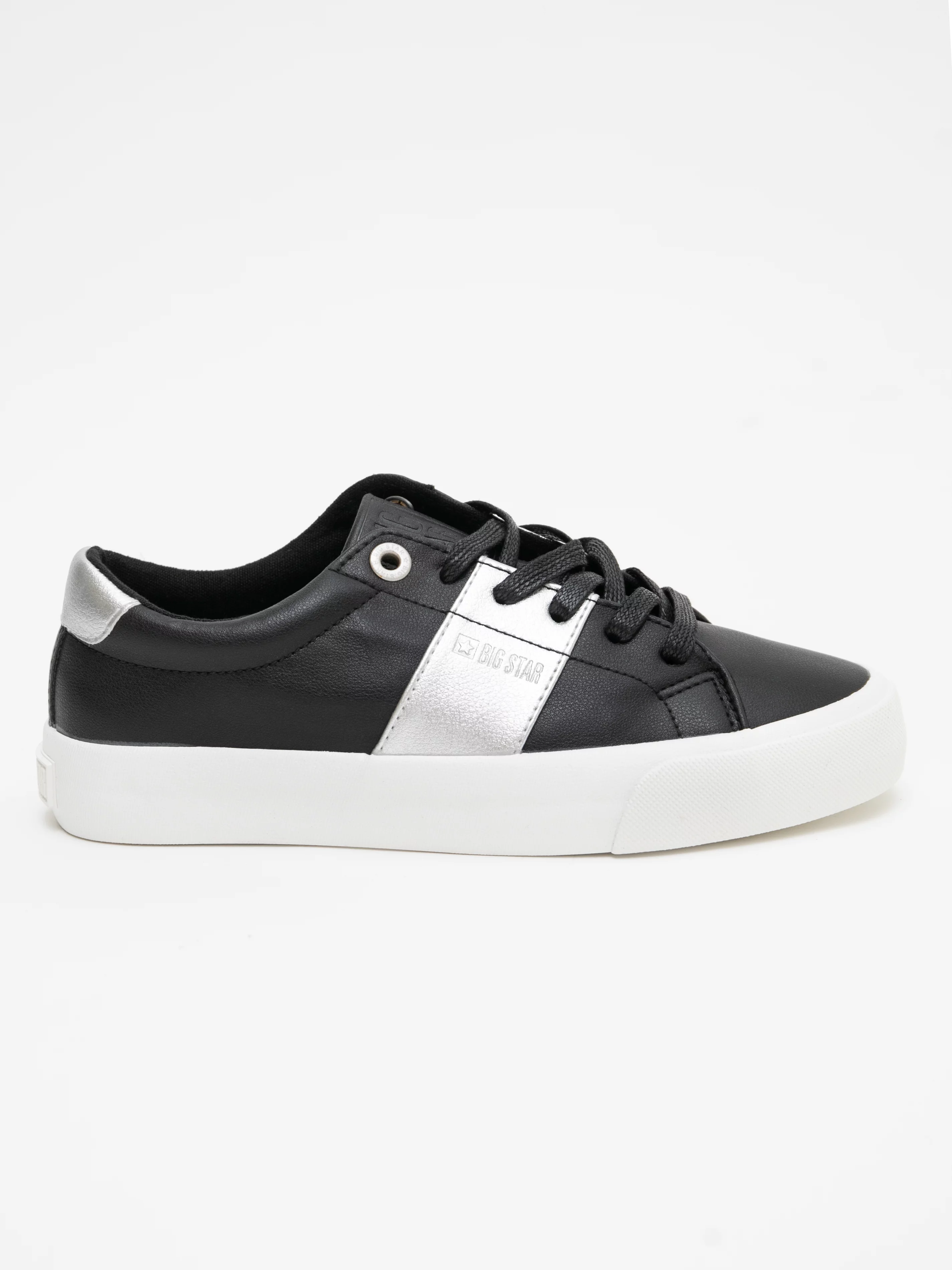Sneakersy damskie w typie smart casual czarne JJ274360 906