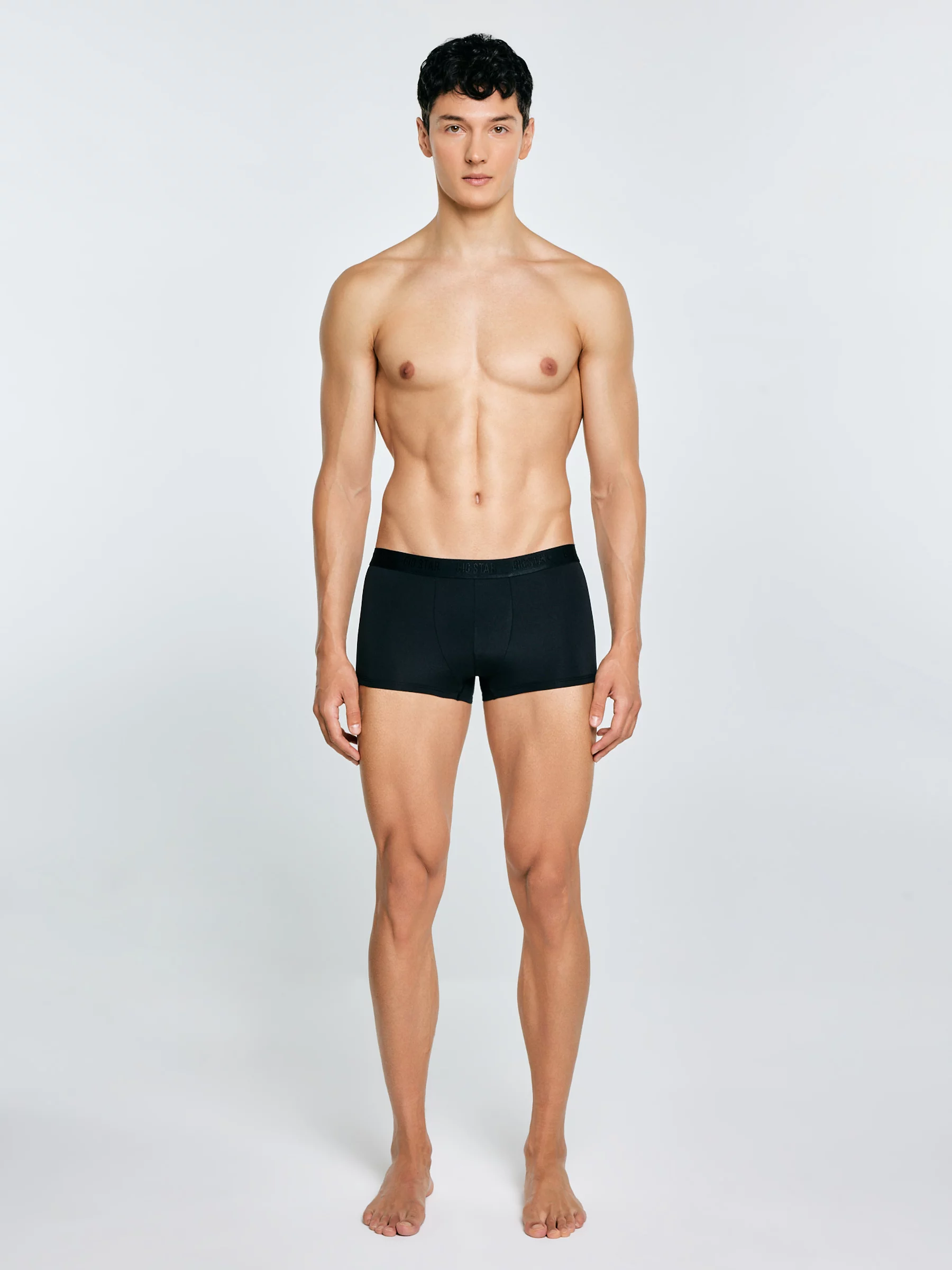 Bokserki męskie z mikrofibry stay dry czarne Bilbo 906