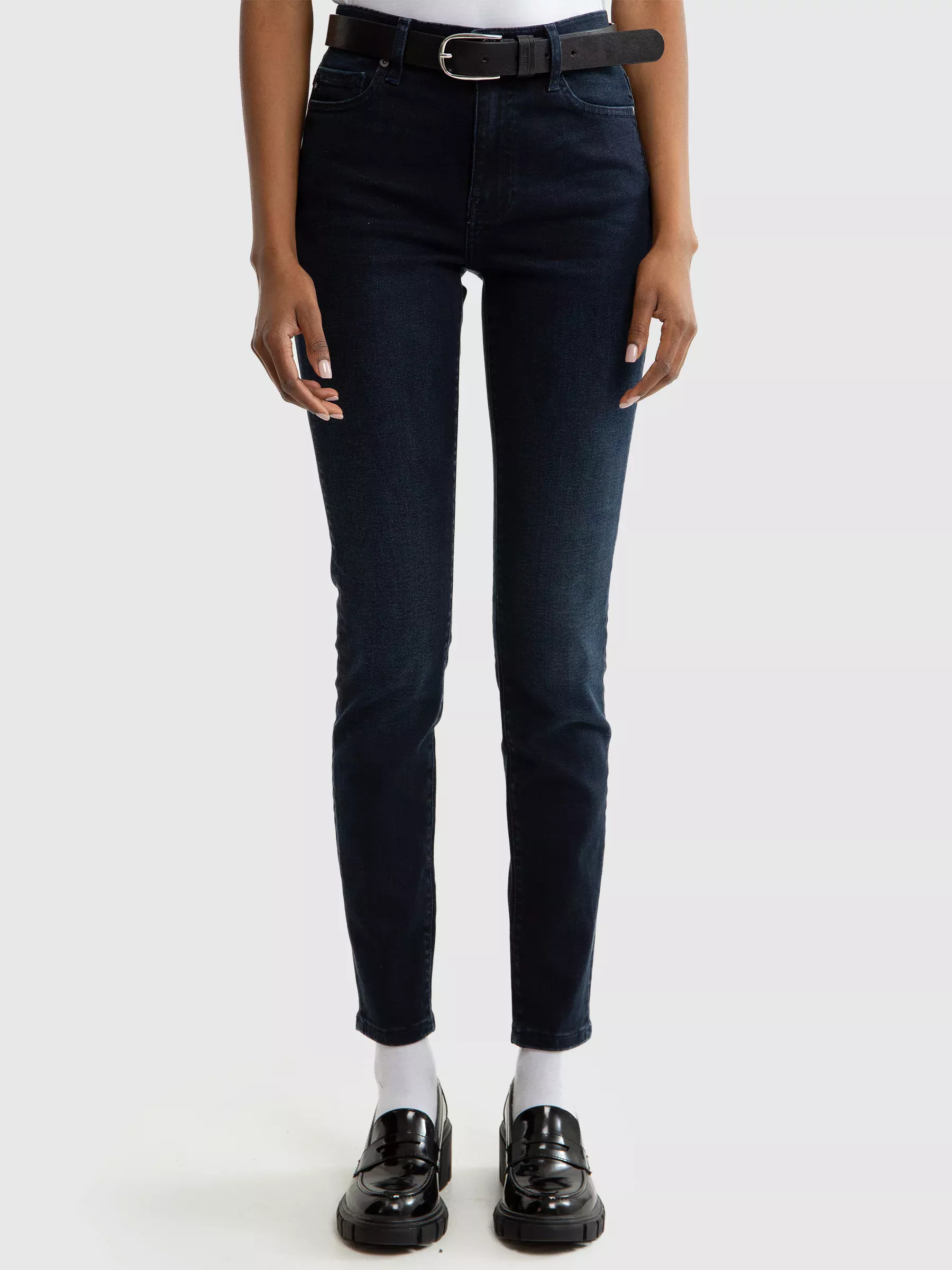 Jeansy damskie skinny granatowe Adela 730