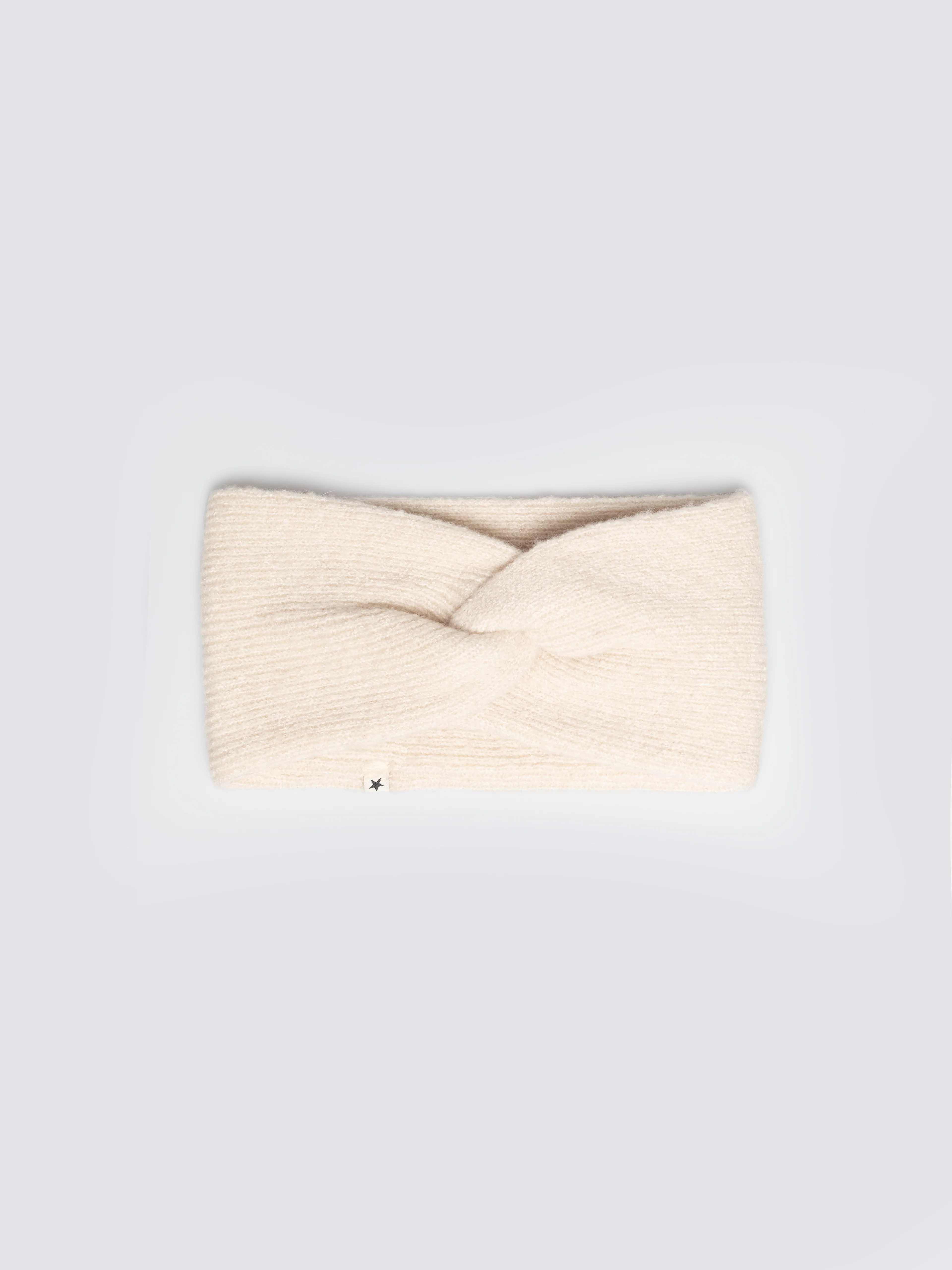 Opaska damska z ozdobnym splotem beżowa Facita 800