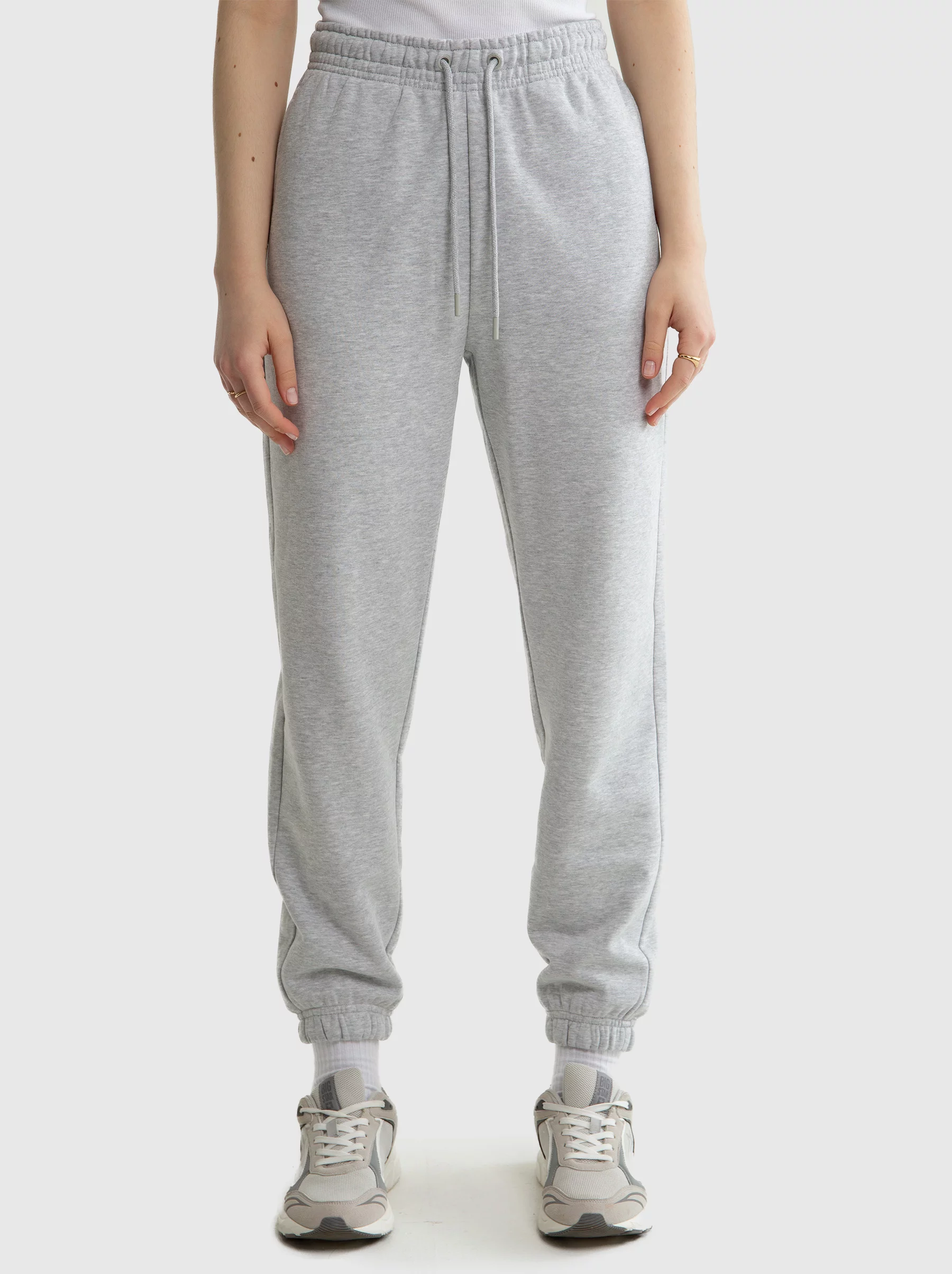 Spodnie damskie dresowe szare Yeva 901