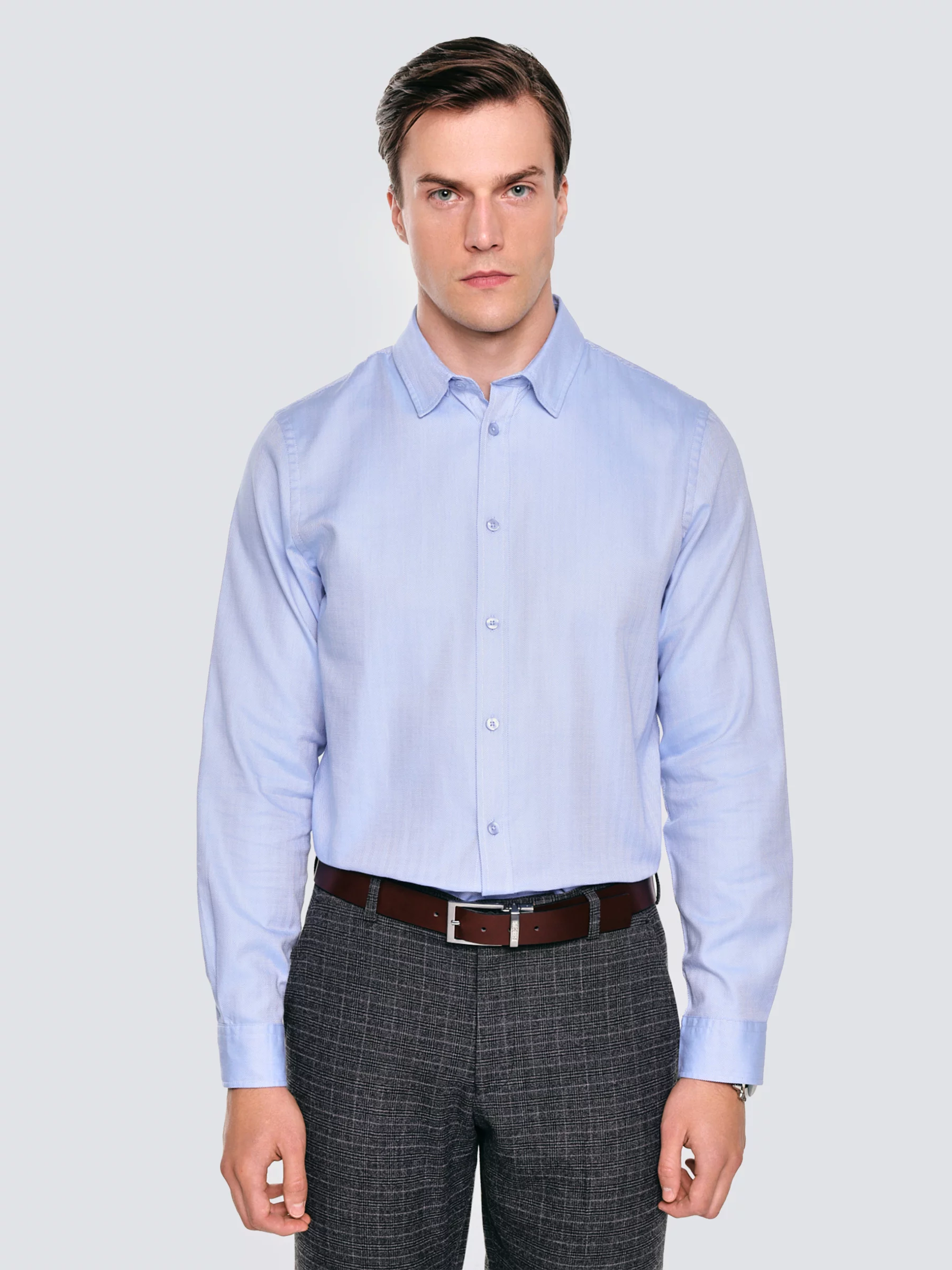 Koszula męska bawełniana błękitna Guberno 400