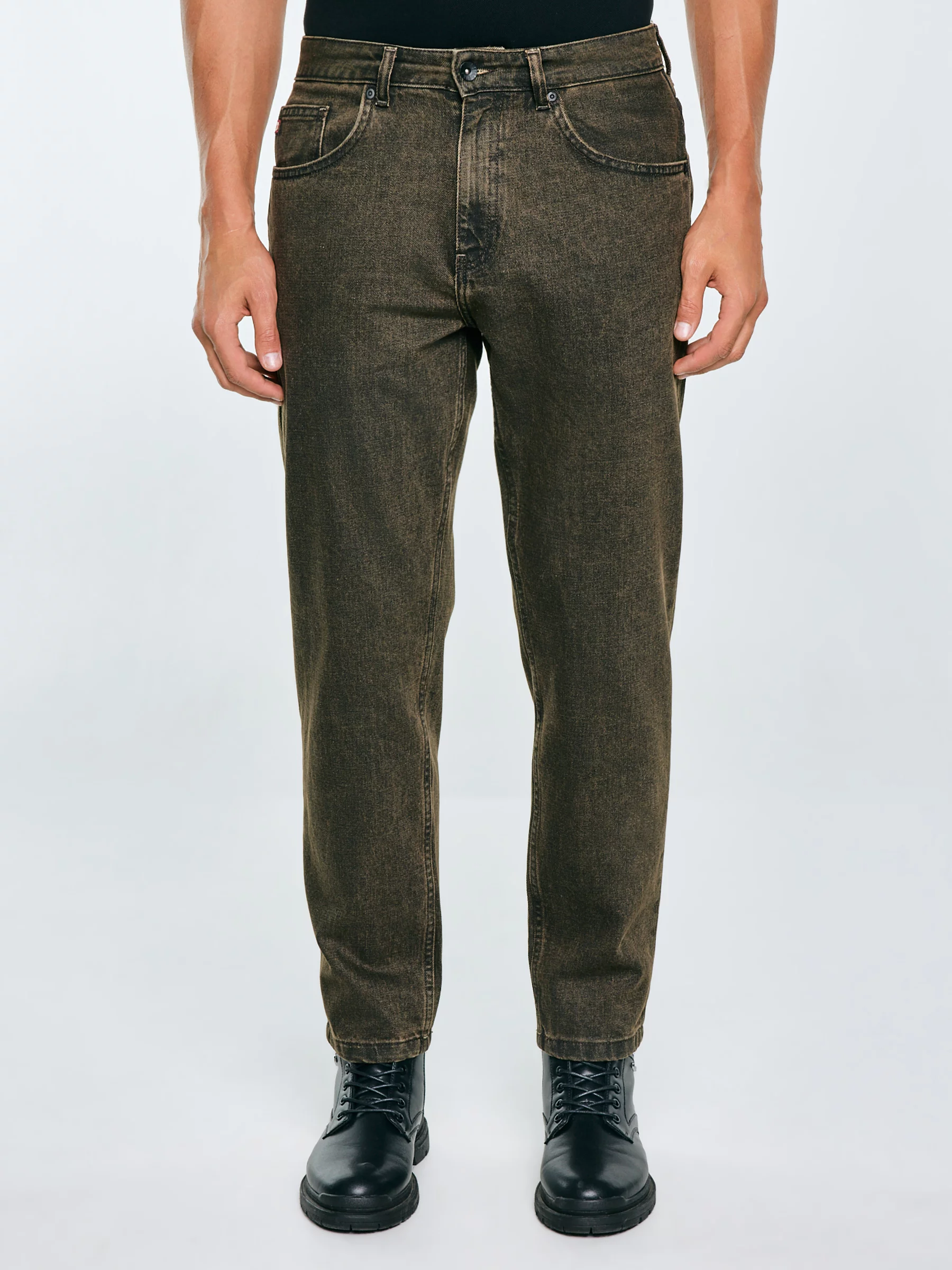 Jeansy męskie z kolekcji Authentic brązowe Ates 888