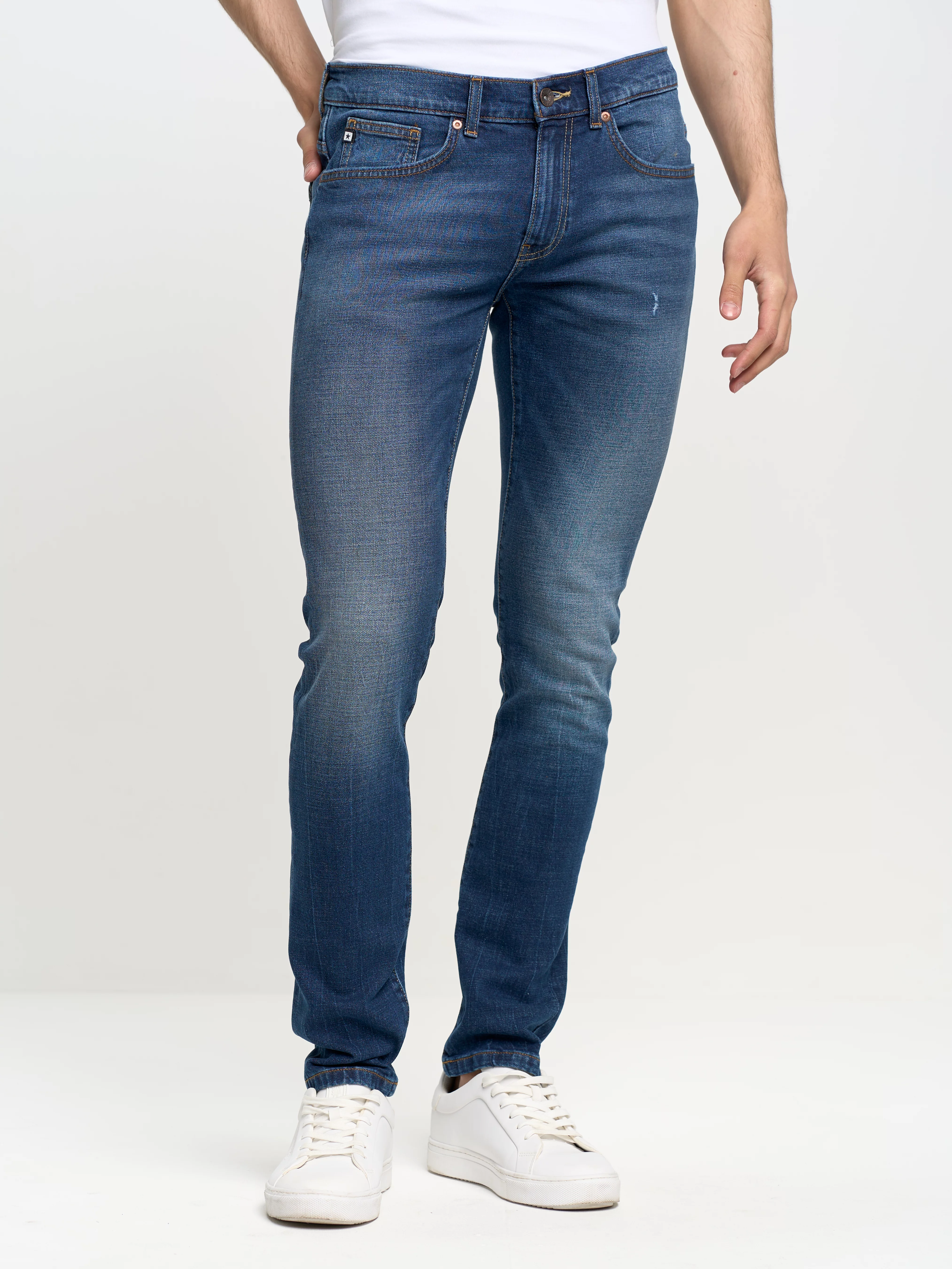 Jeansy męskie skinny niebieskie Owen 312