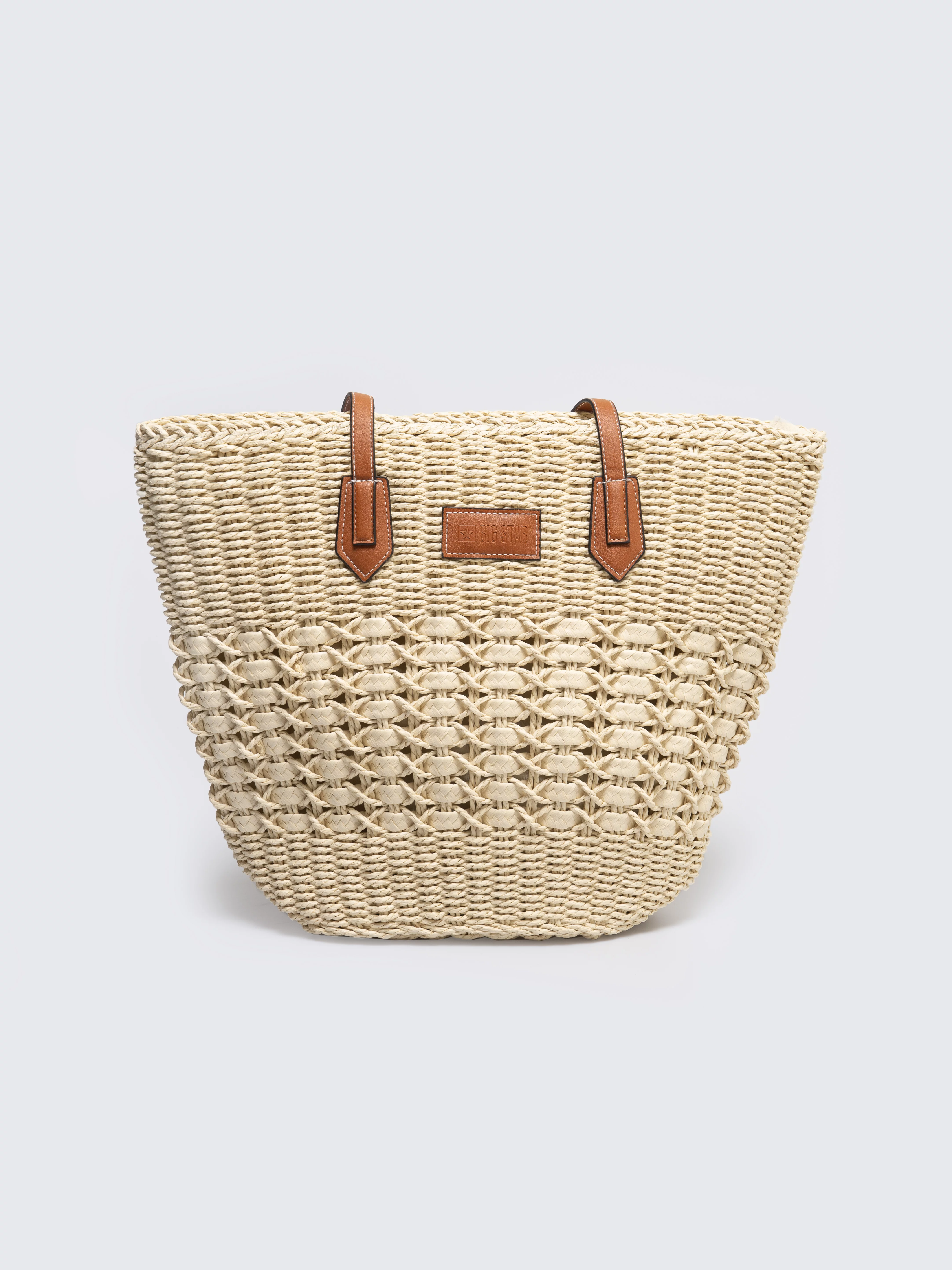 Torebka damska pleciona beżowa Signa 801