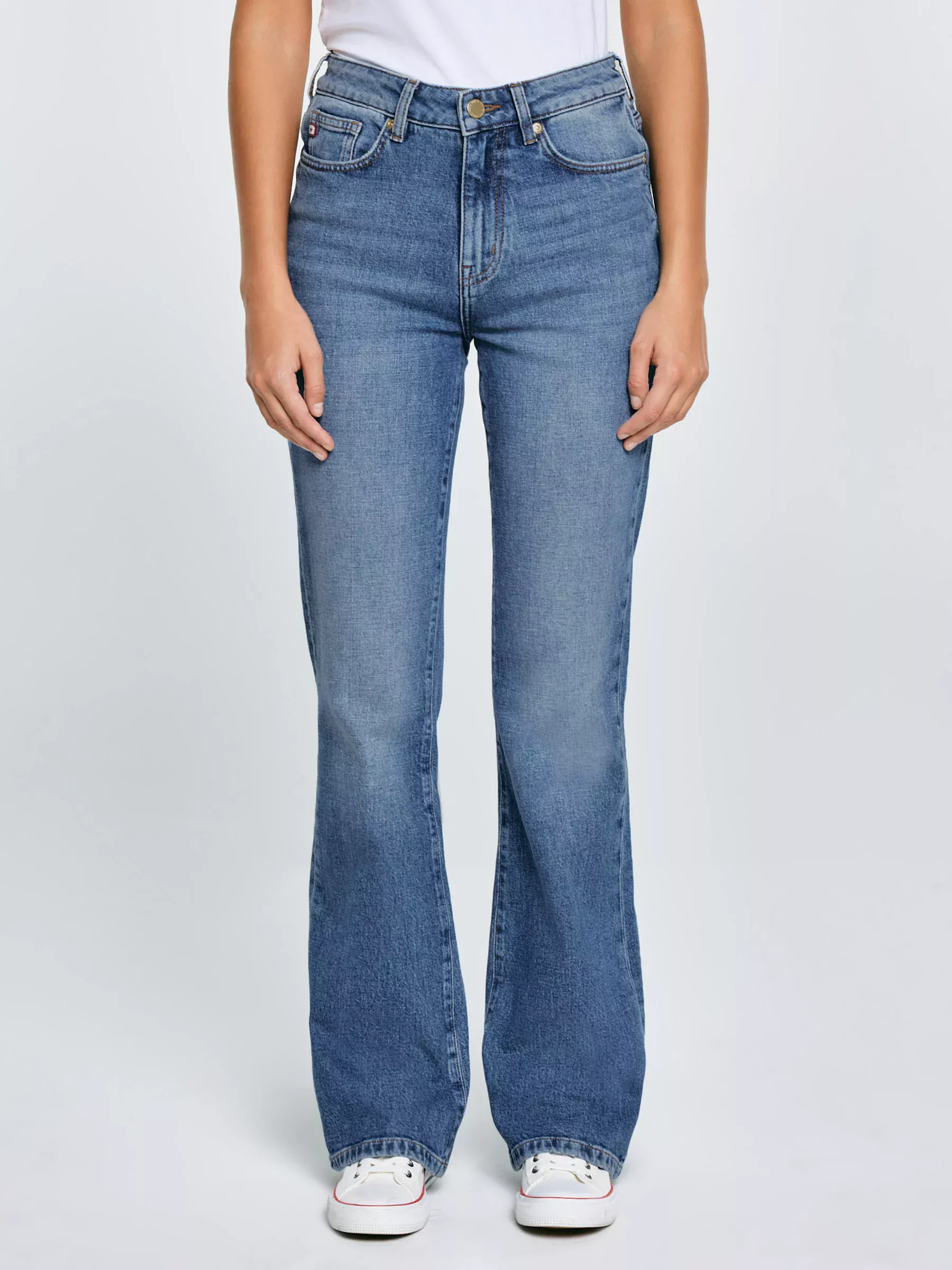 Jeansy damskie bootcut niebieskie Chiara 333