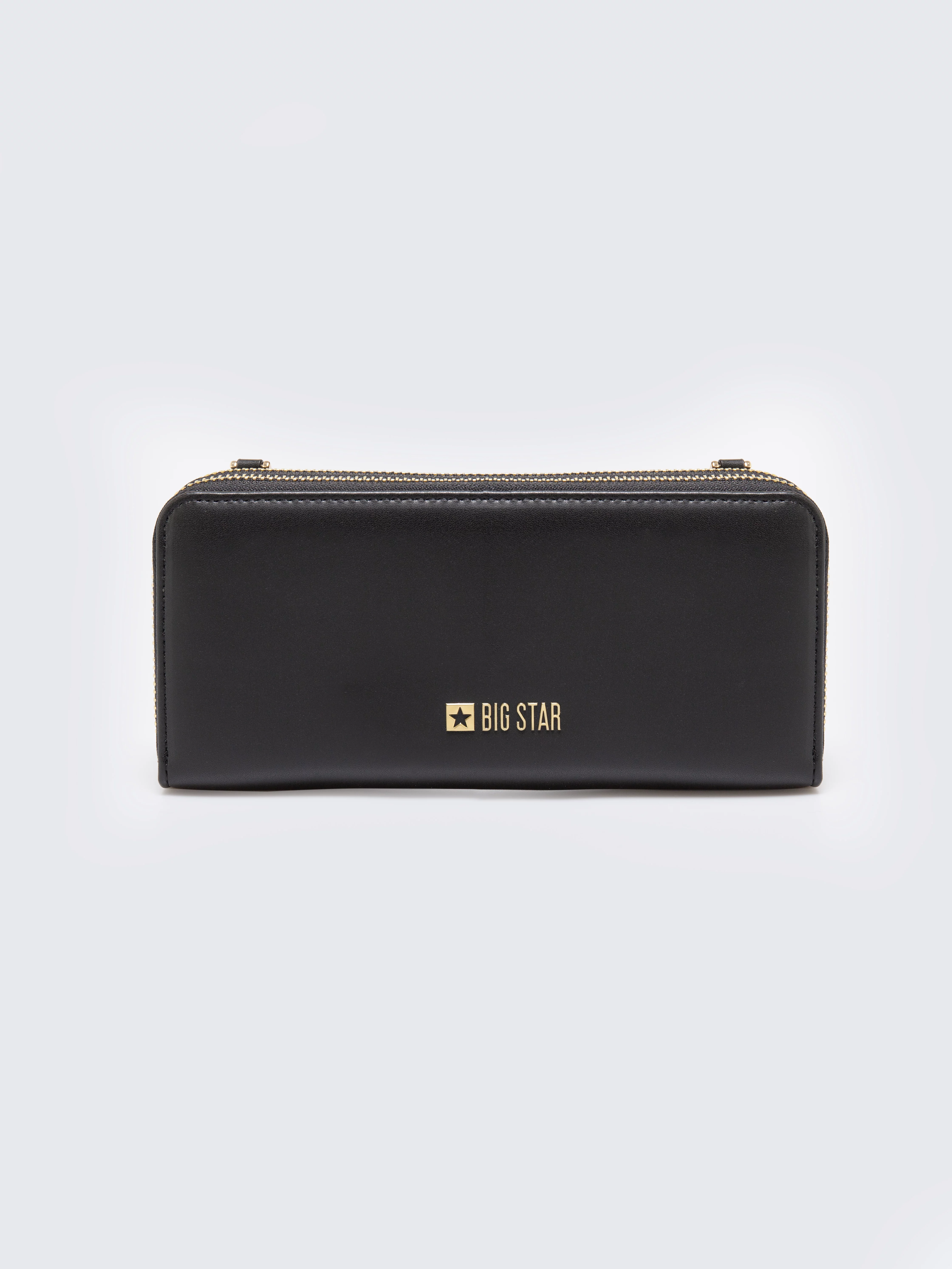 Portfel damski 2w1 ze skóry ekologicznej czarny Andi 906