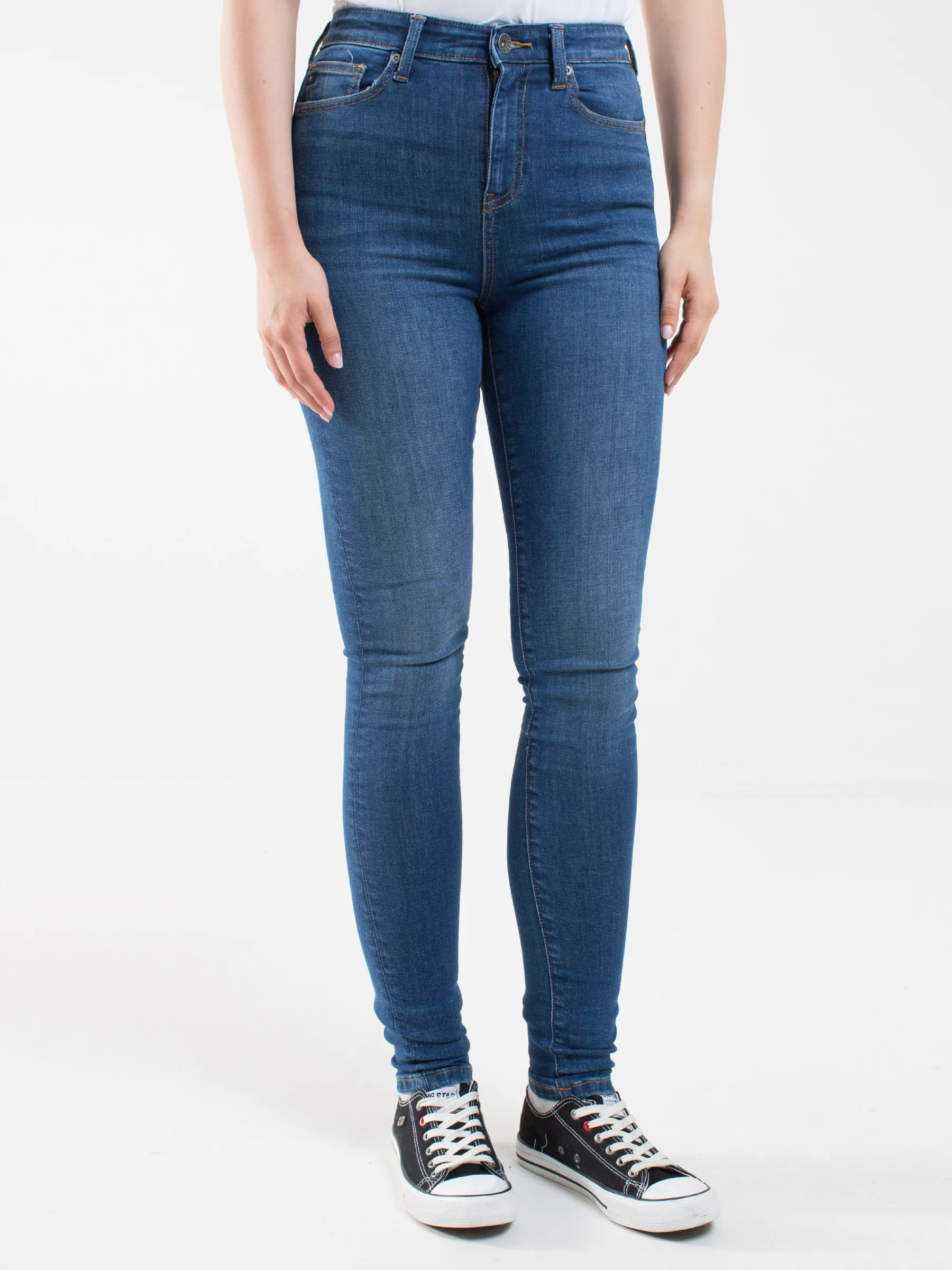 Jeansy damskie skinny niebieskie Clarisa 365