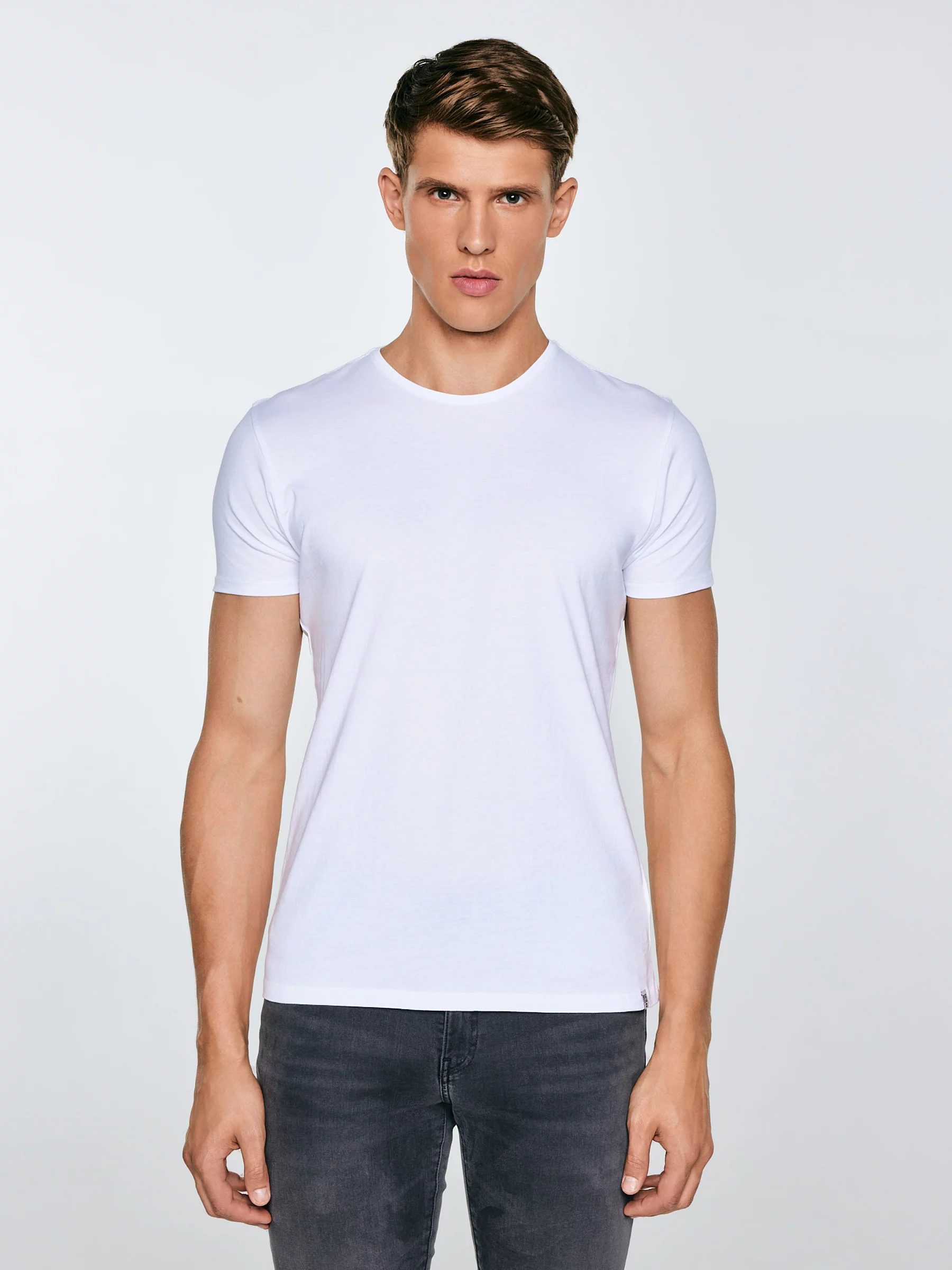 Koszulka męska bawełniana biała Basic 101