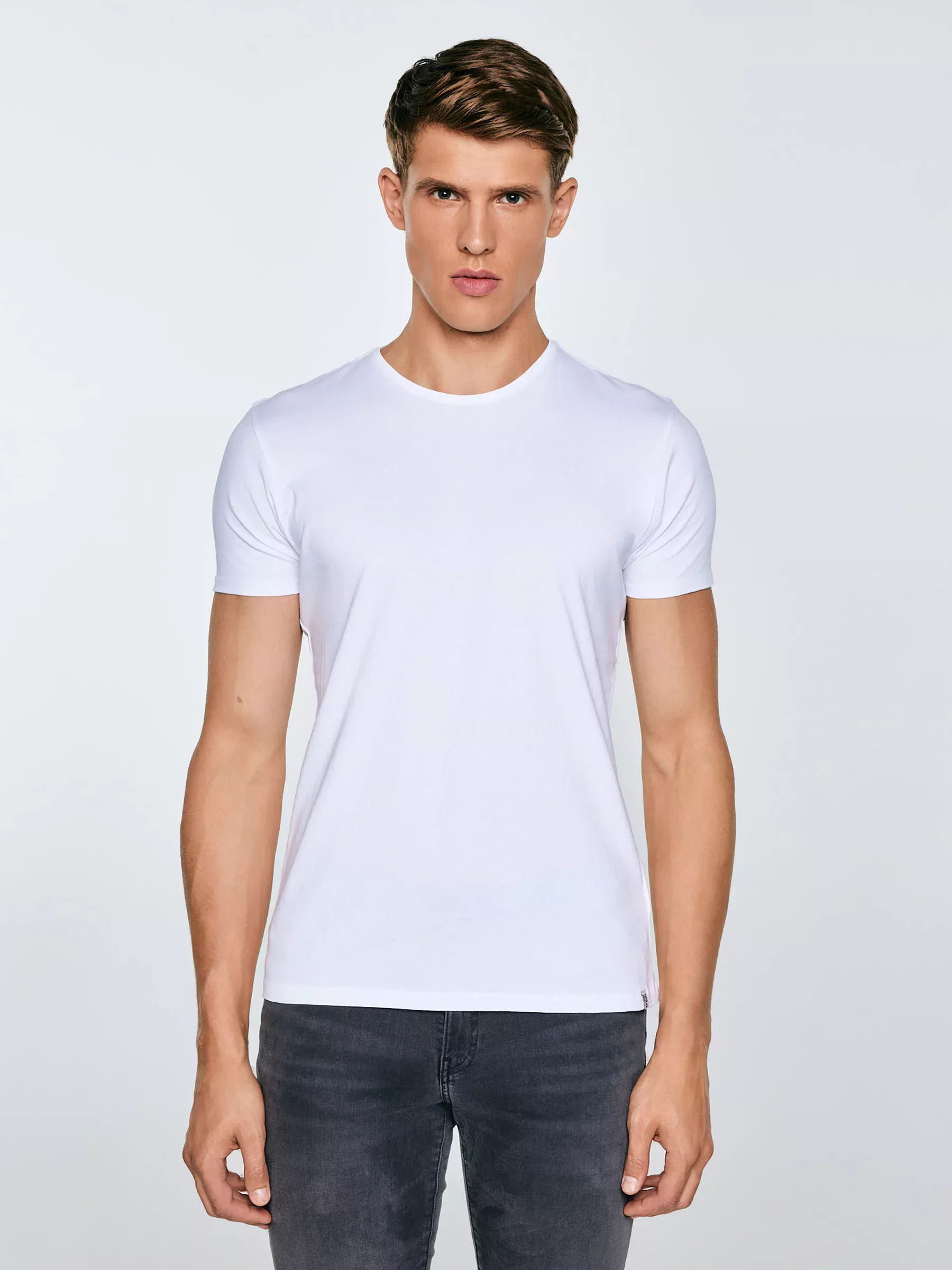 Koszulka męska bawełniana biała Basic 101