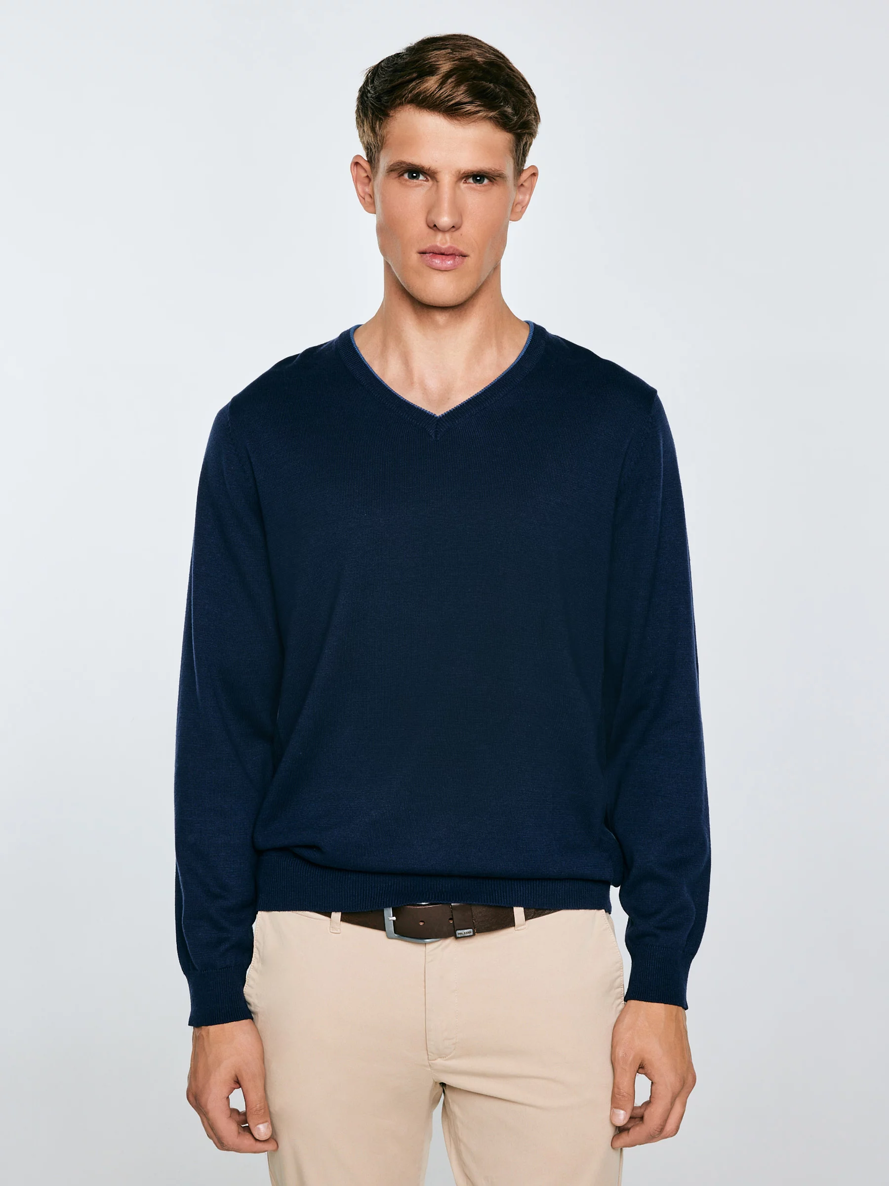 Sweter męski granatowy Vason 403