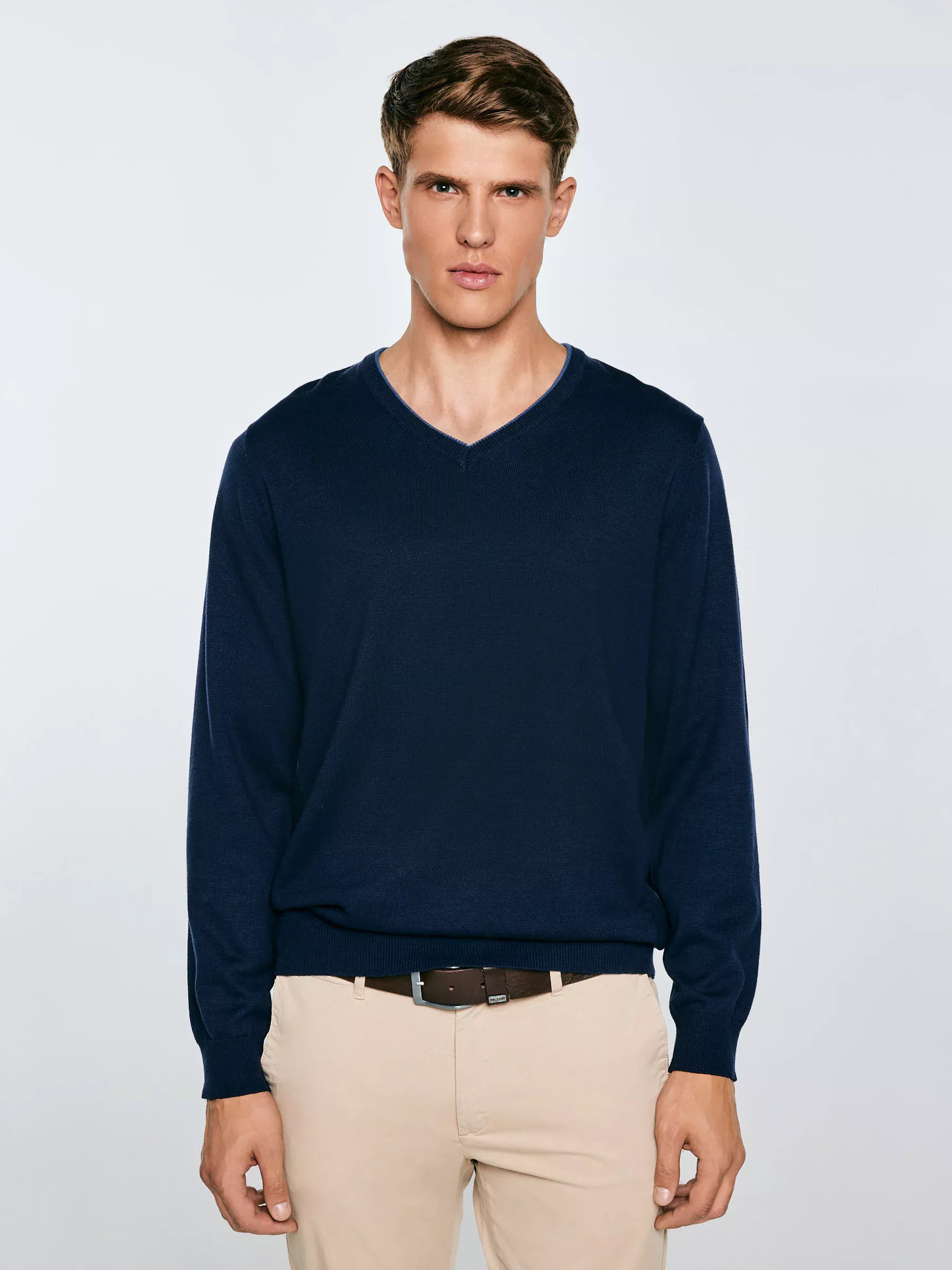 Sweter męski granatowy Vason 403