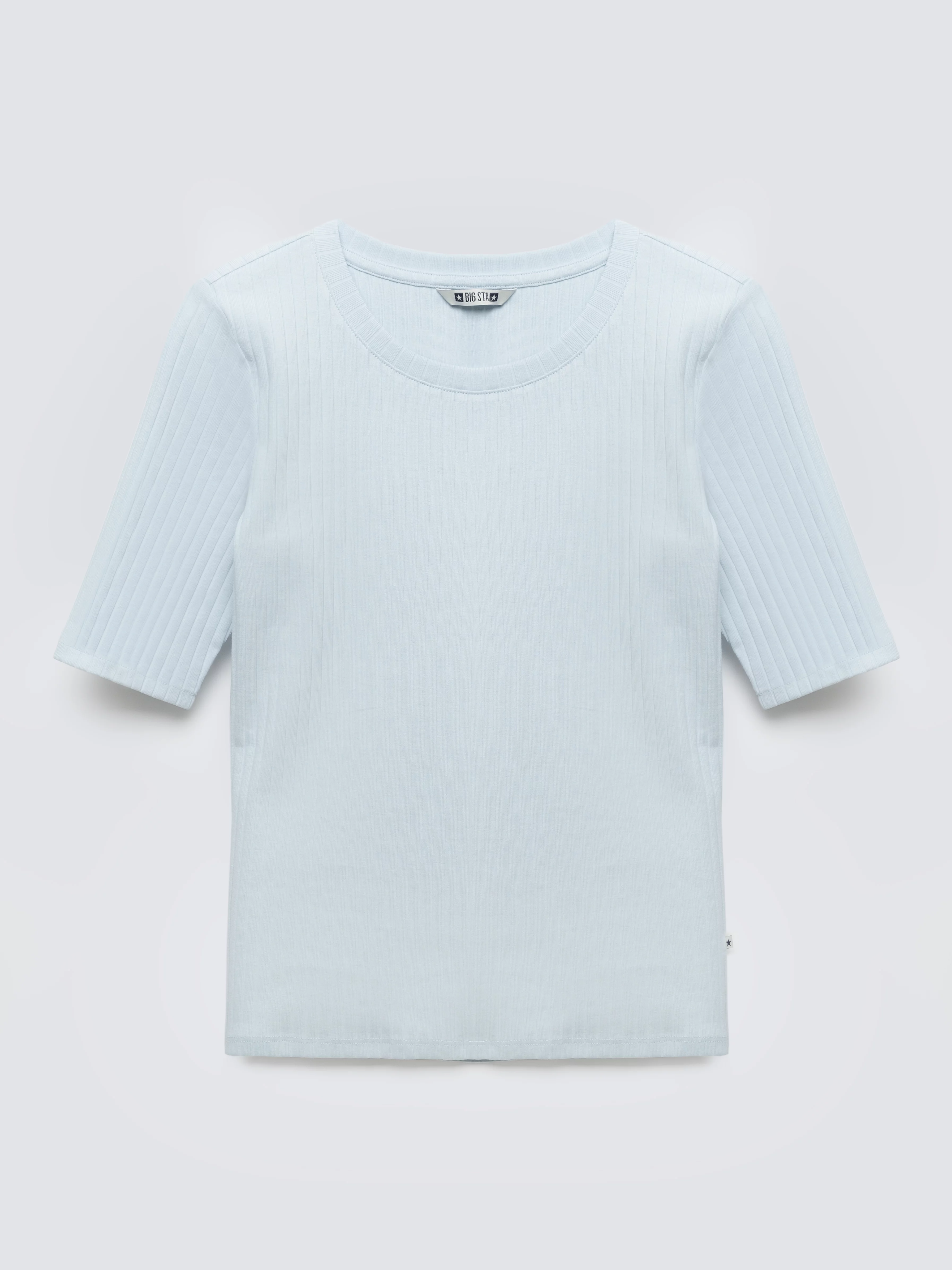 Koszulka damska w prążek błękitna Imija 400