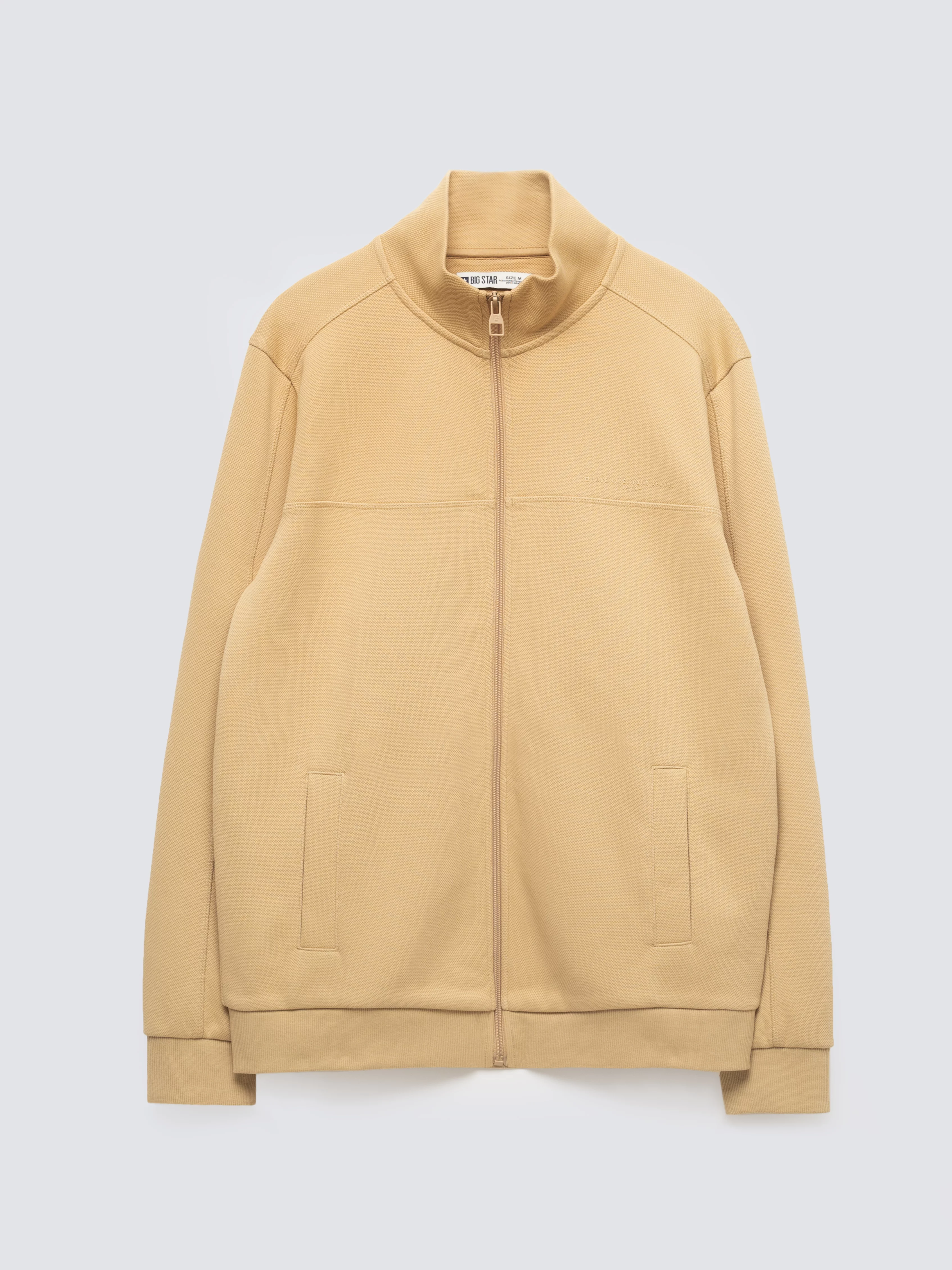 Bluza męska rozpinana ze stójką brązowa Wlador 801