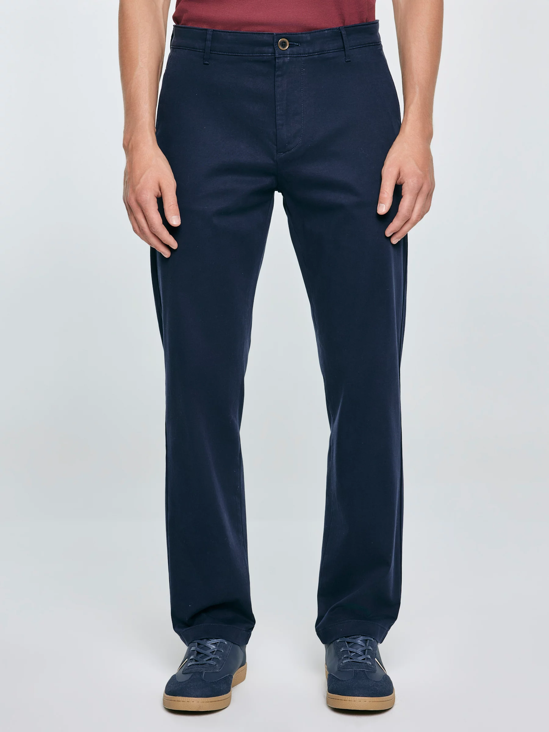 Spodnie męskie chinosy granatowe Trevor 403