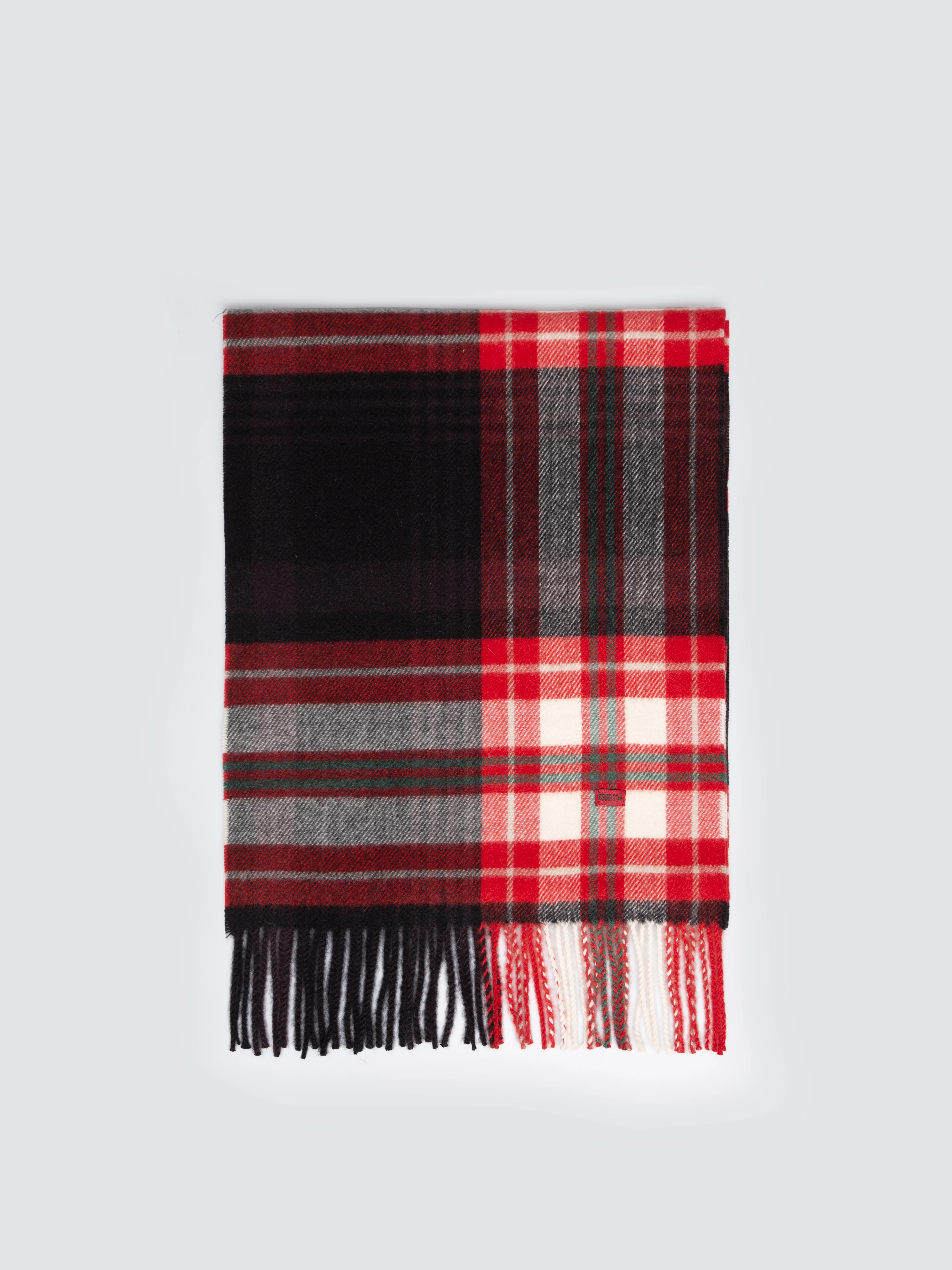 Szal w kratę czerwony Remi 603