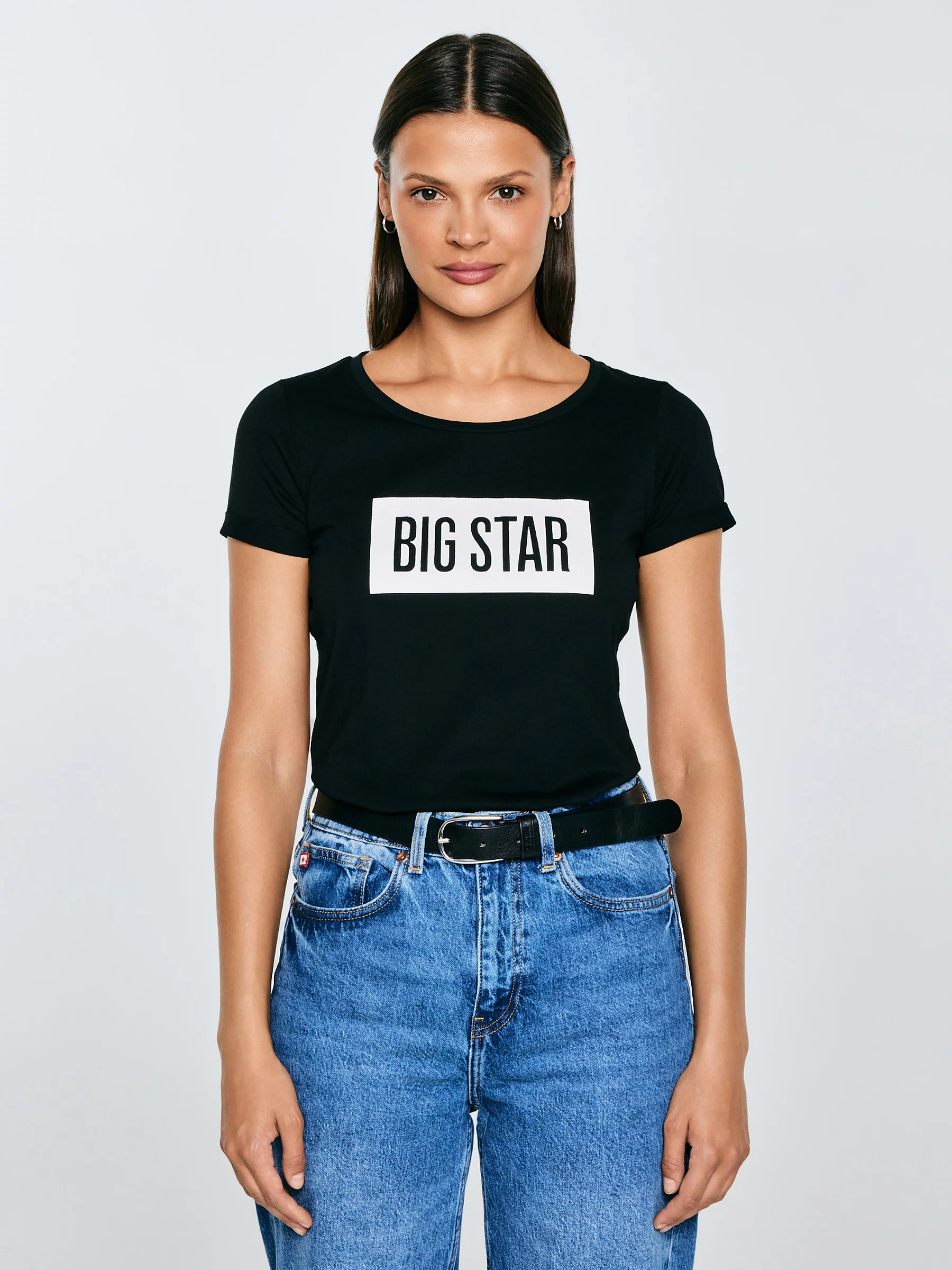 Koszulka damska z nadrukiem czarna Oneidasa 906