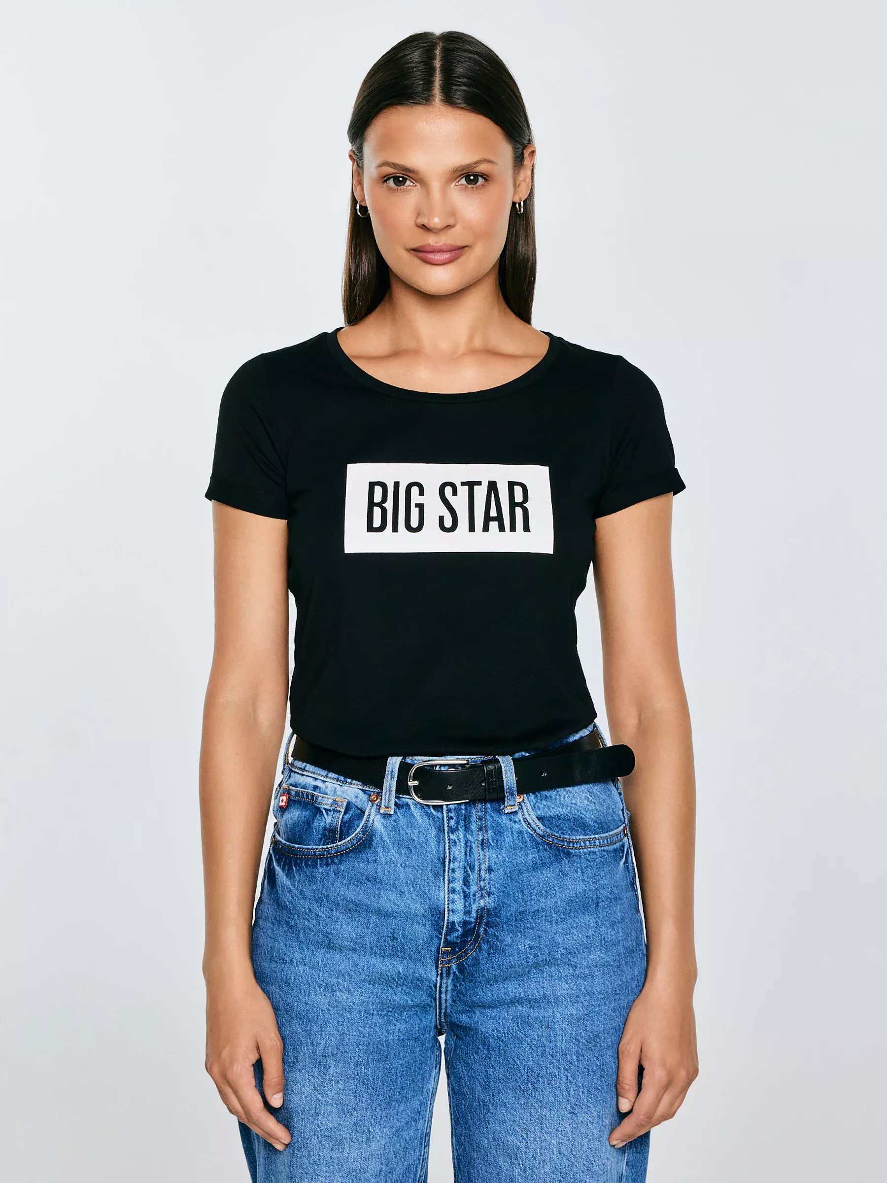 Koszulka damska z nadrukiem czarna Oneidasa 906