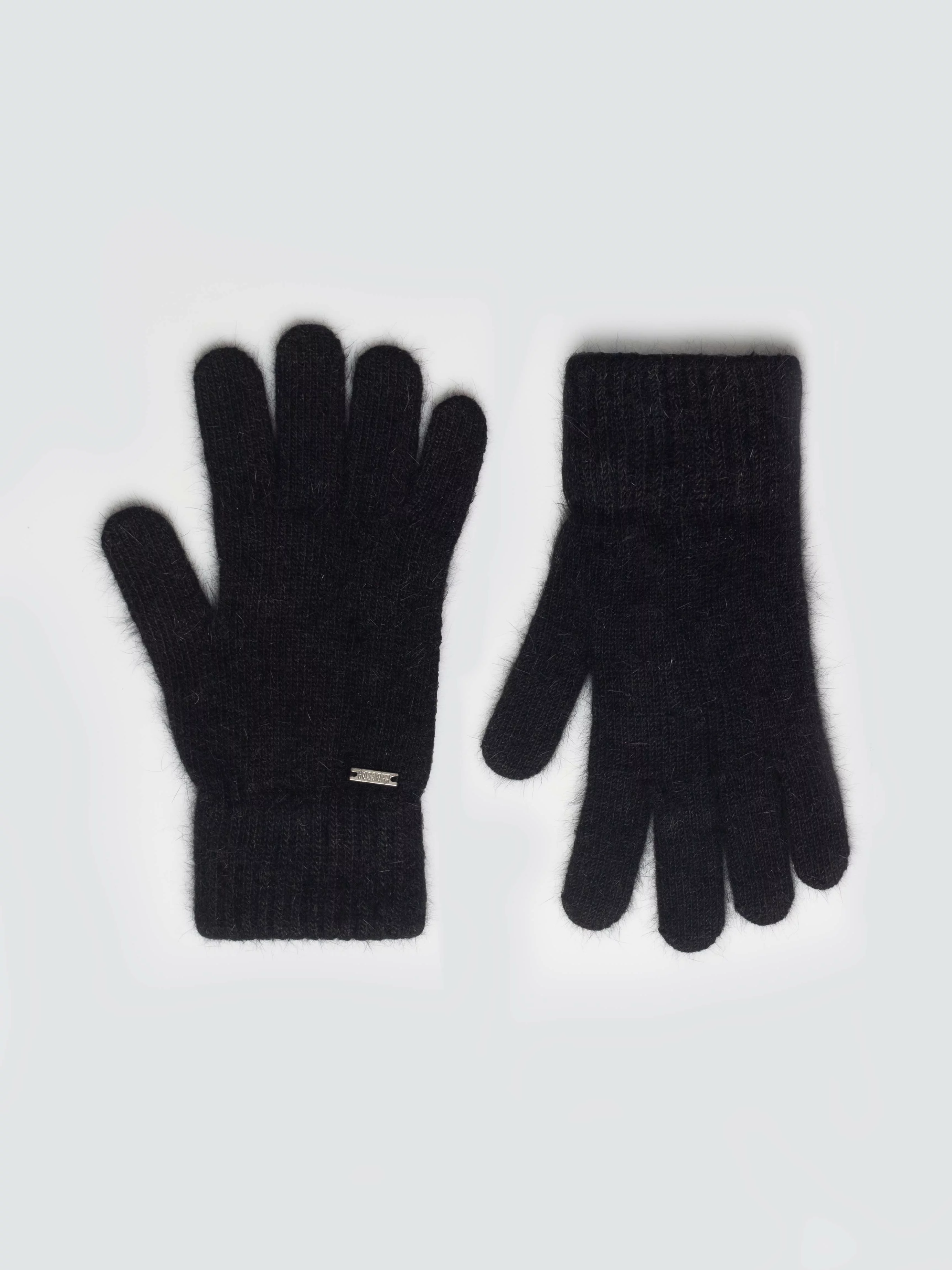 Rękawiczki damskie dzianinowe czarne Heryniasa 906