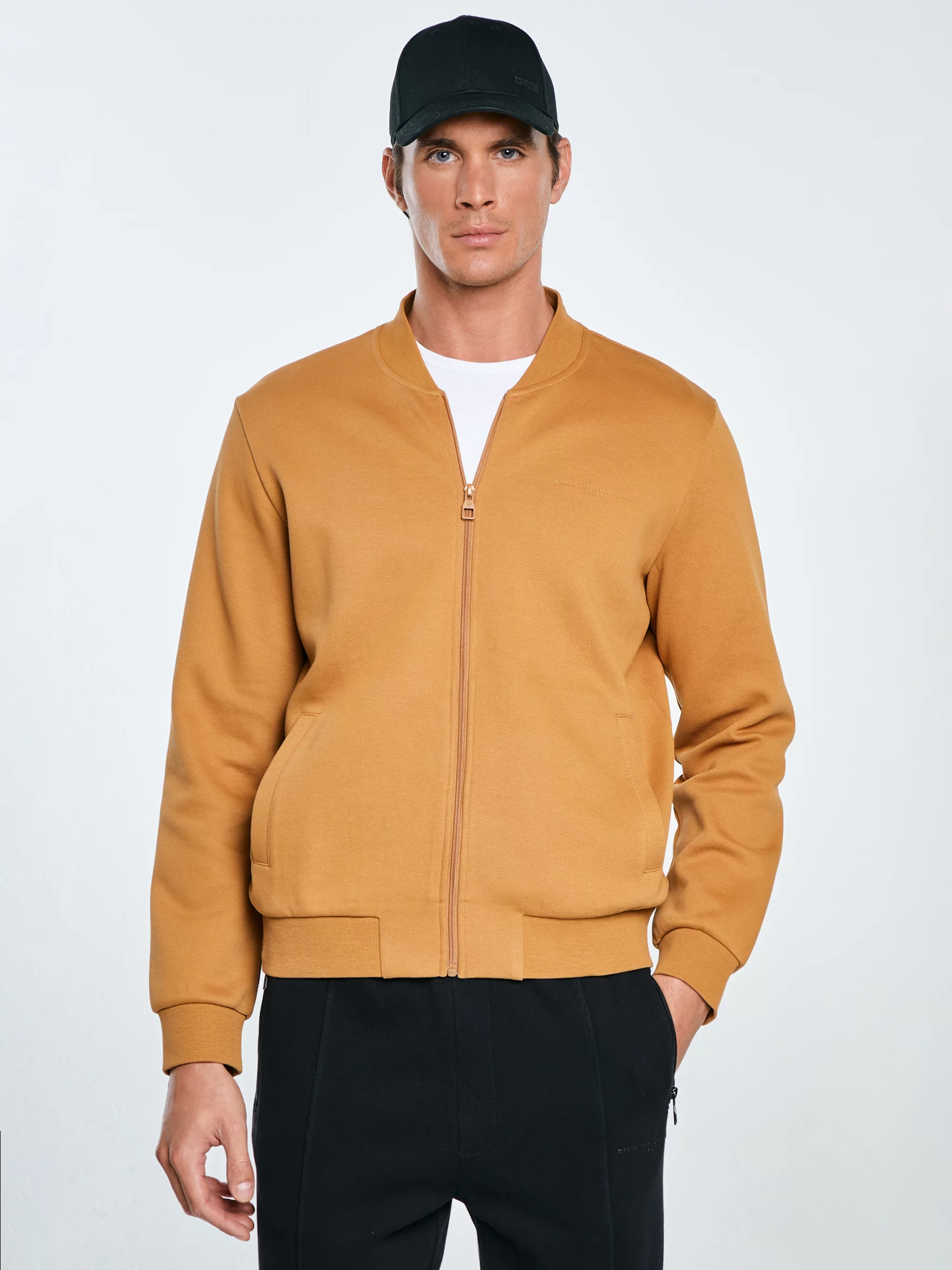 Bluza męska bomber jasnobrązowa Wladorb 803