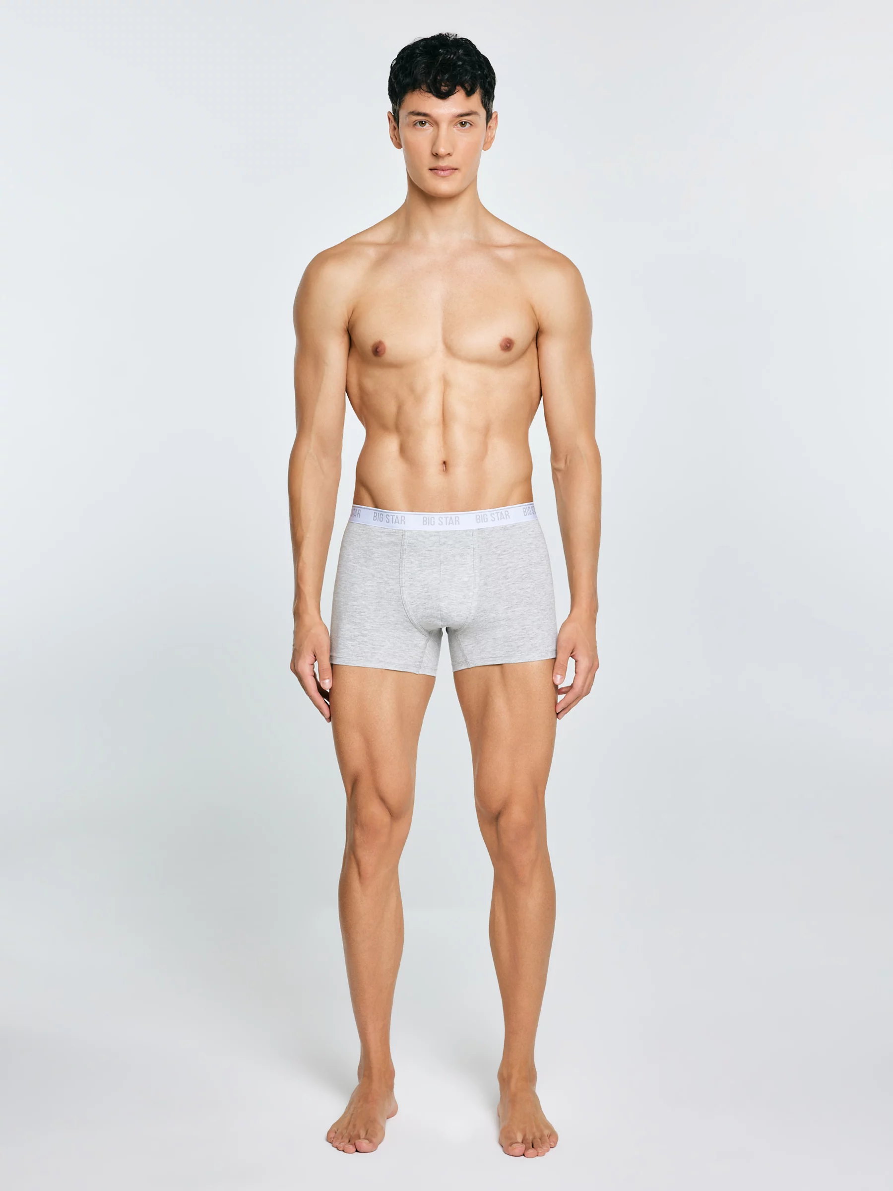 Bokserki męskie bawełniane szare Aragon 901