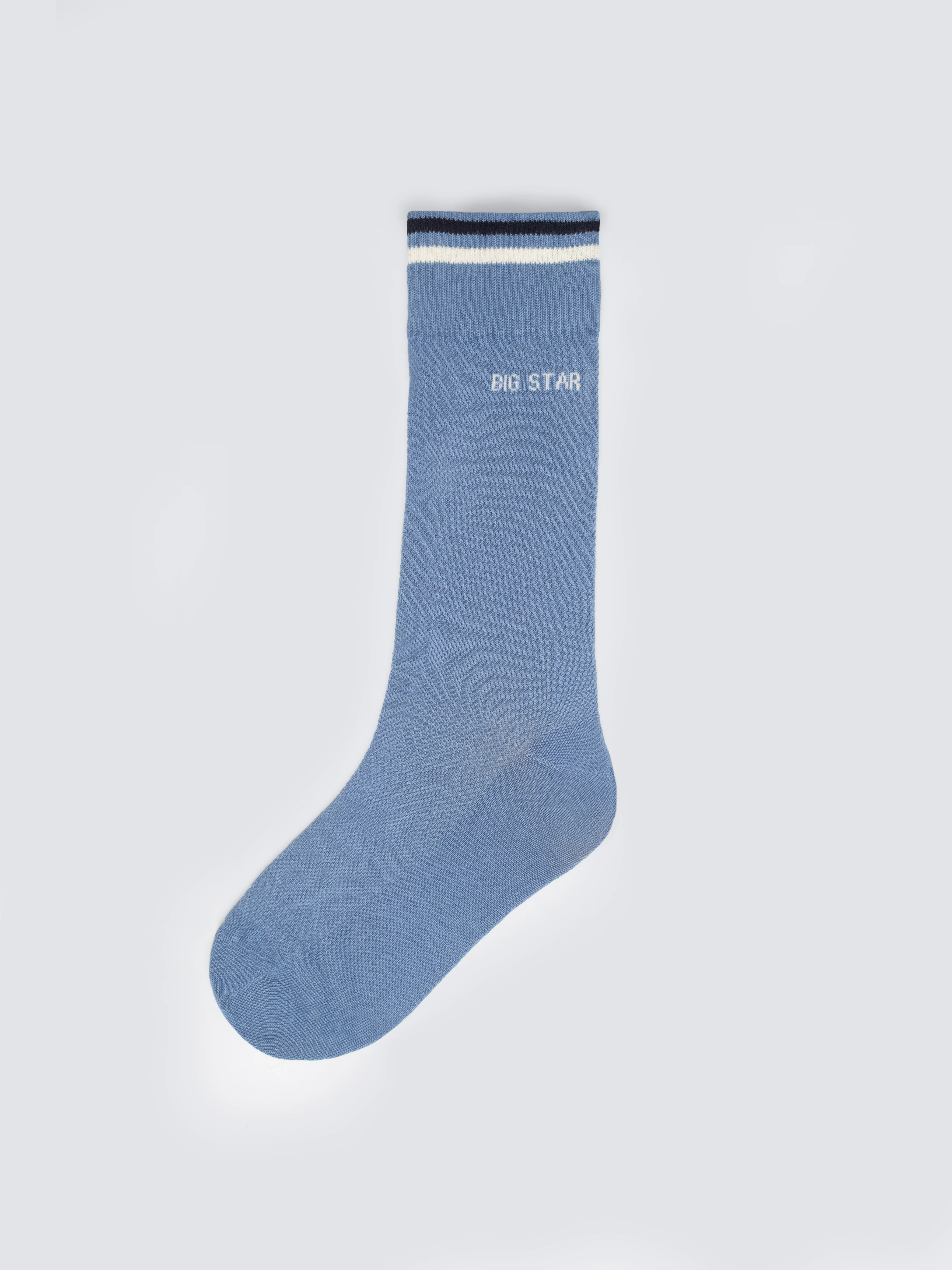 Skarpety męskie długie niebieskie Dipran 401