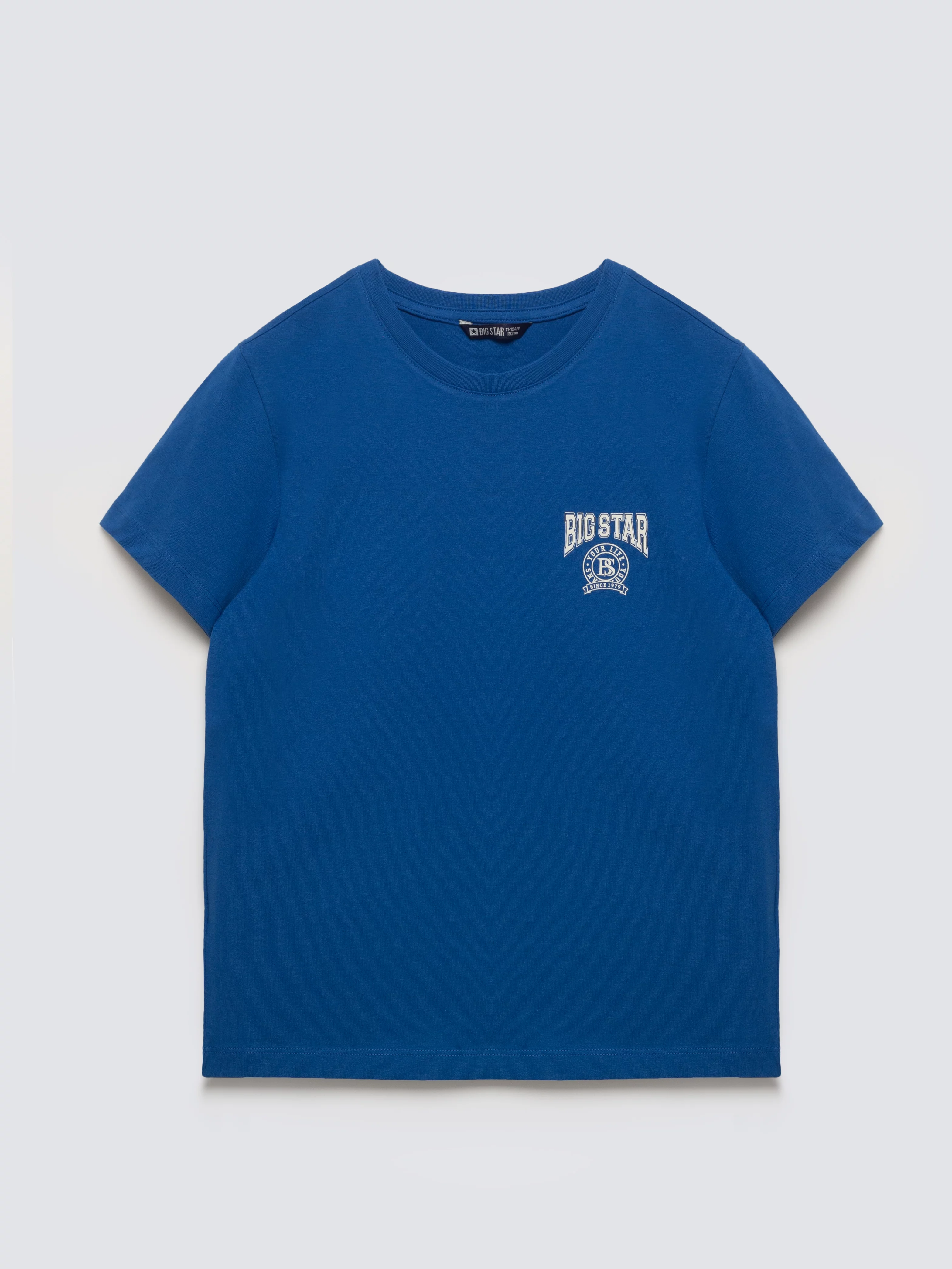 Koszulka chłopięca z nadrukiem niebieska Rafer 402