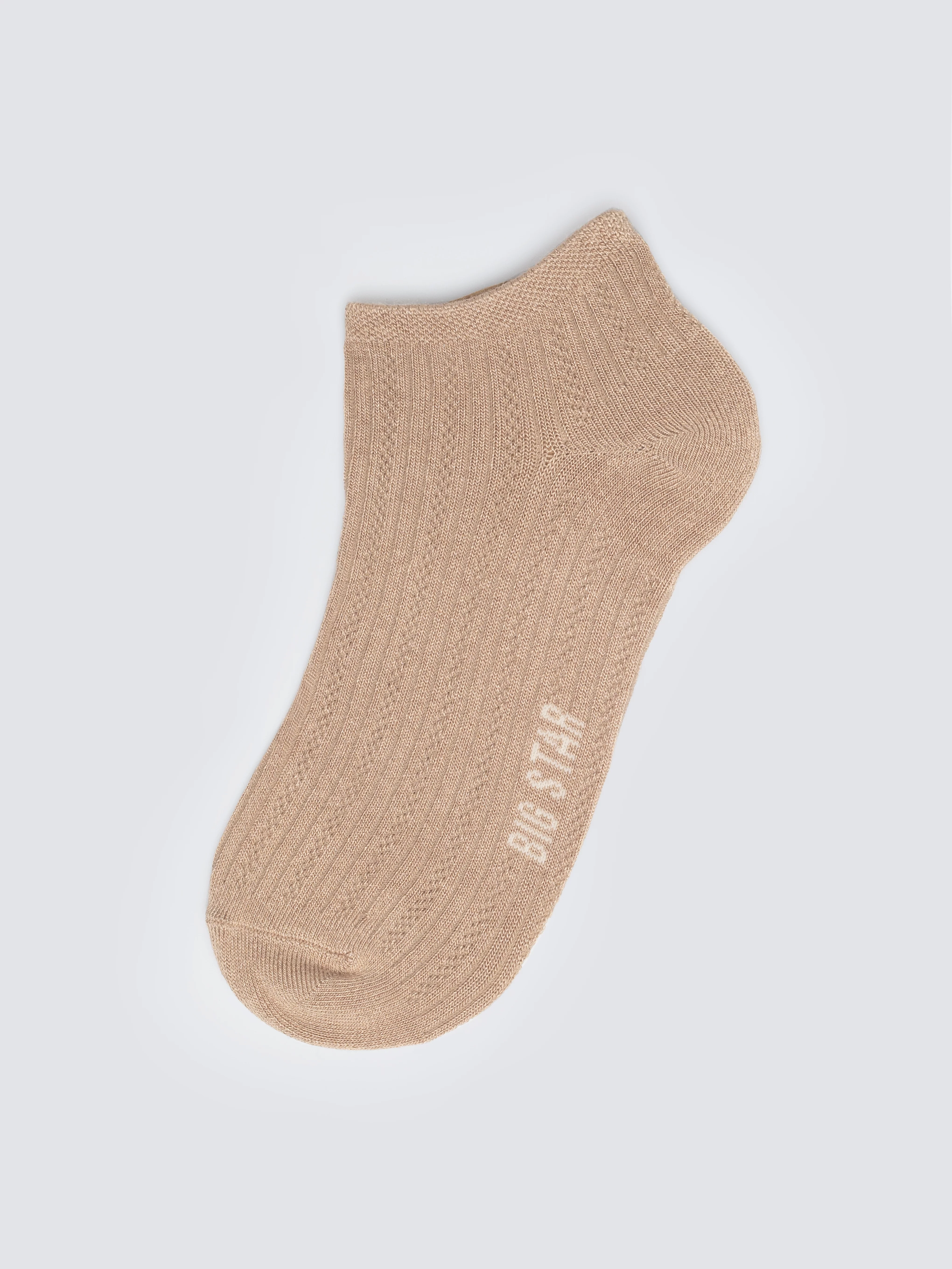 Stopki damskie ażurowe beżowe Holiana 801