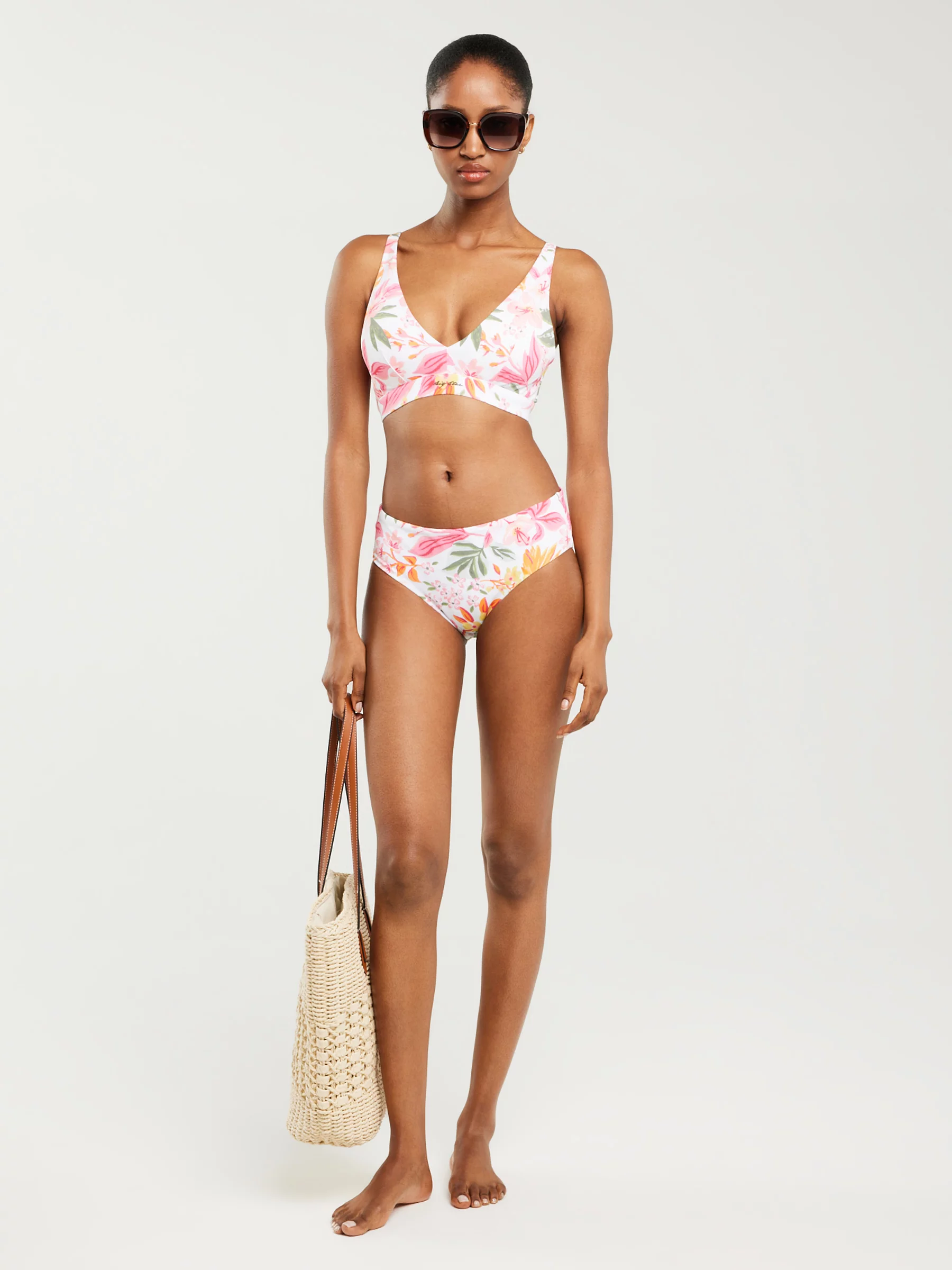 Dół od kostiumu kąpielowego z motywem kwiatowym Morrasa 000