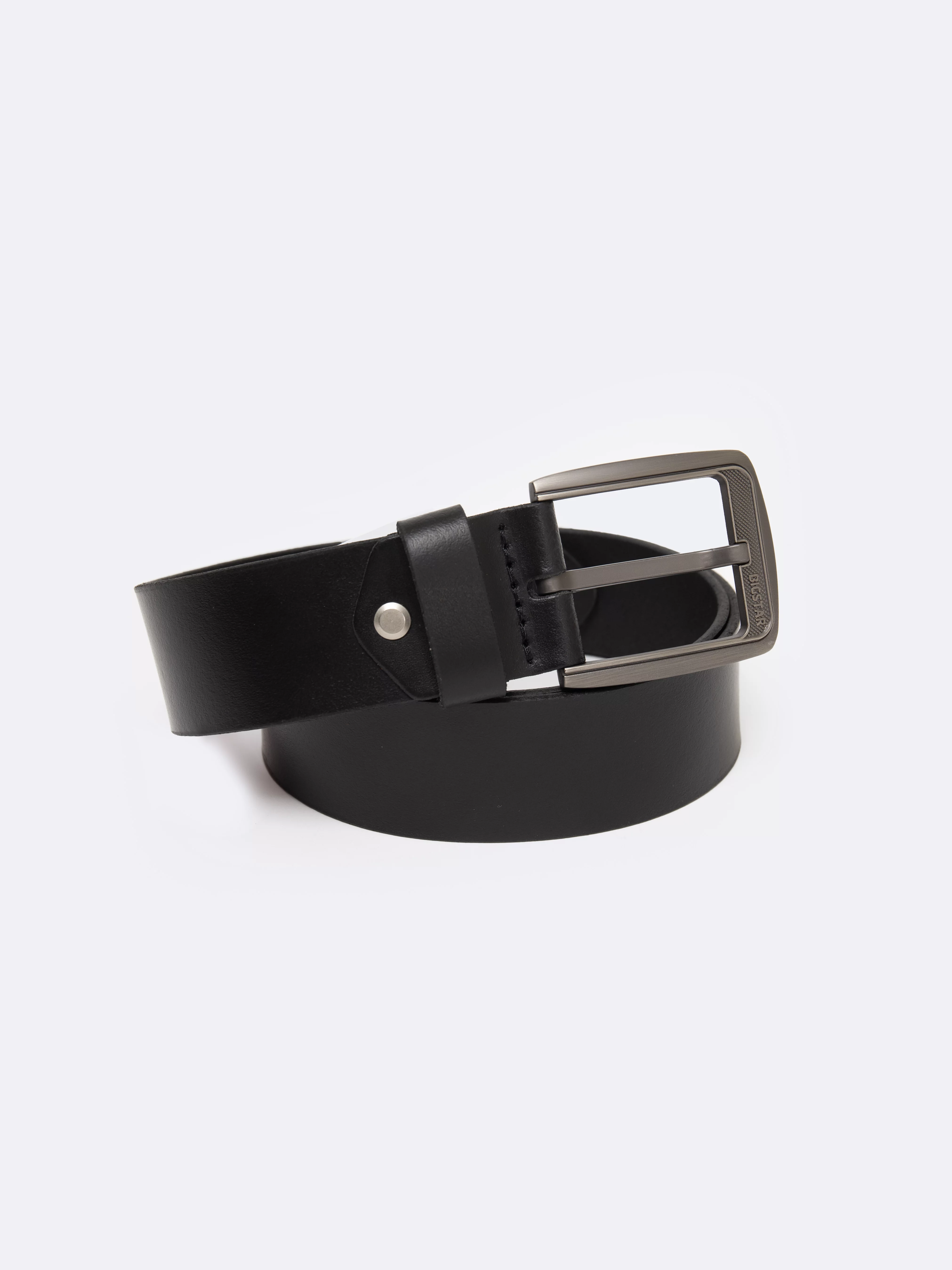 Pasek męski skórzany czarny 906 900