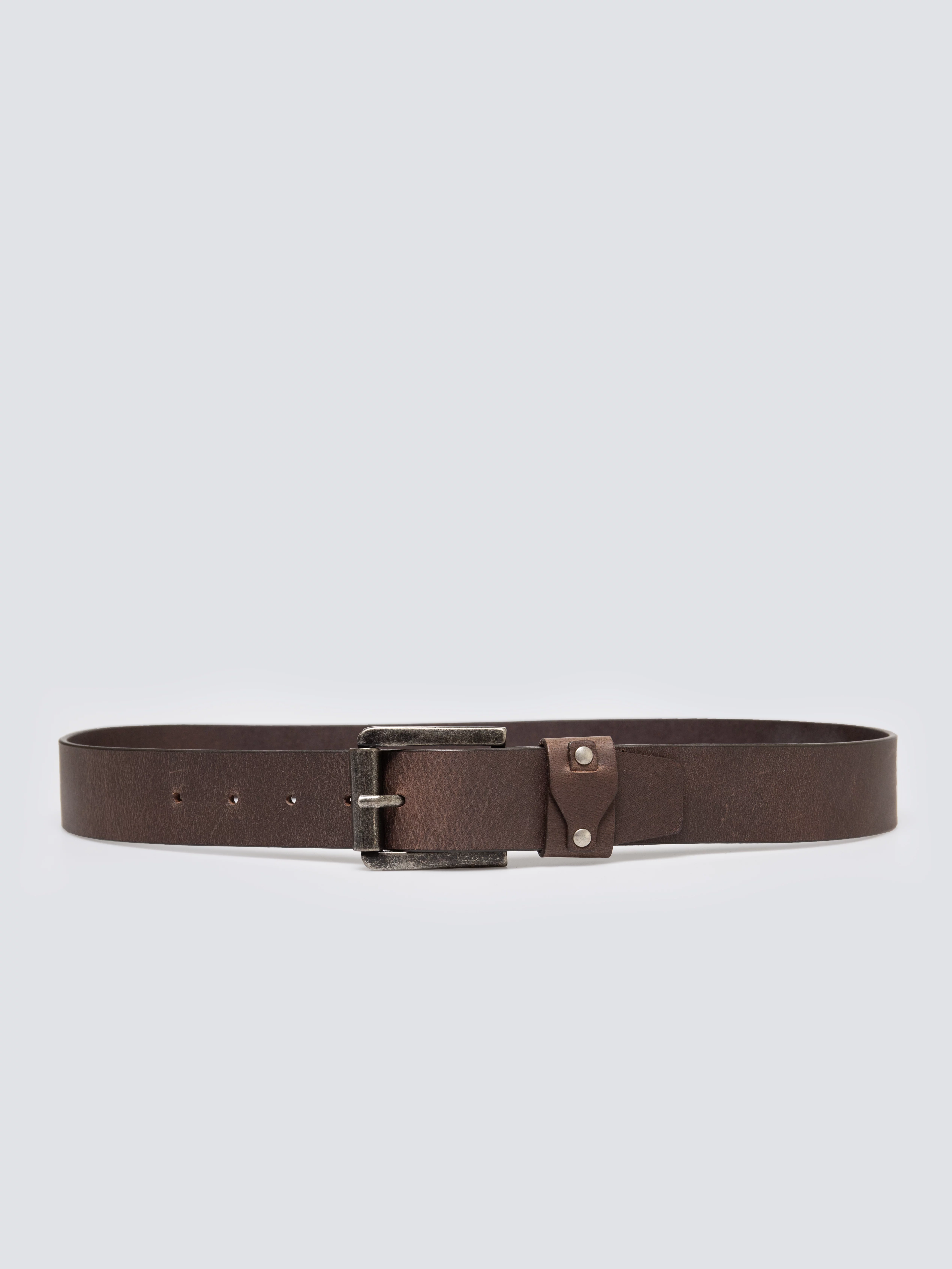 Pasek męski skórzany brązowy Rinde 803