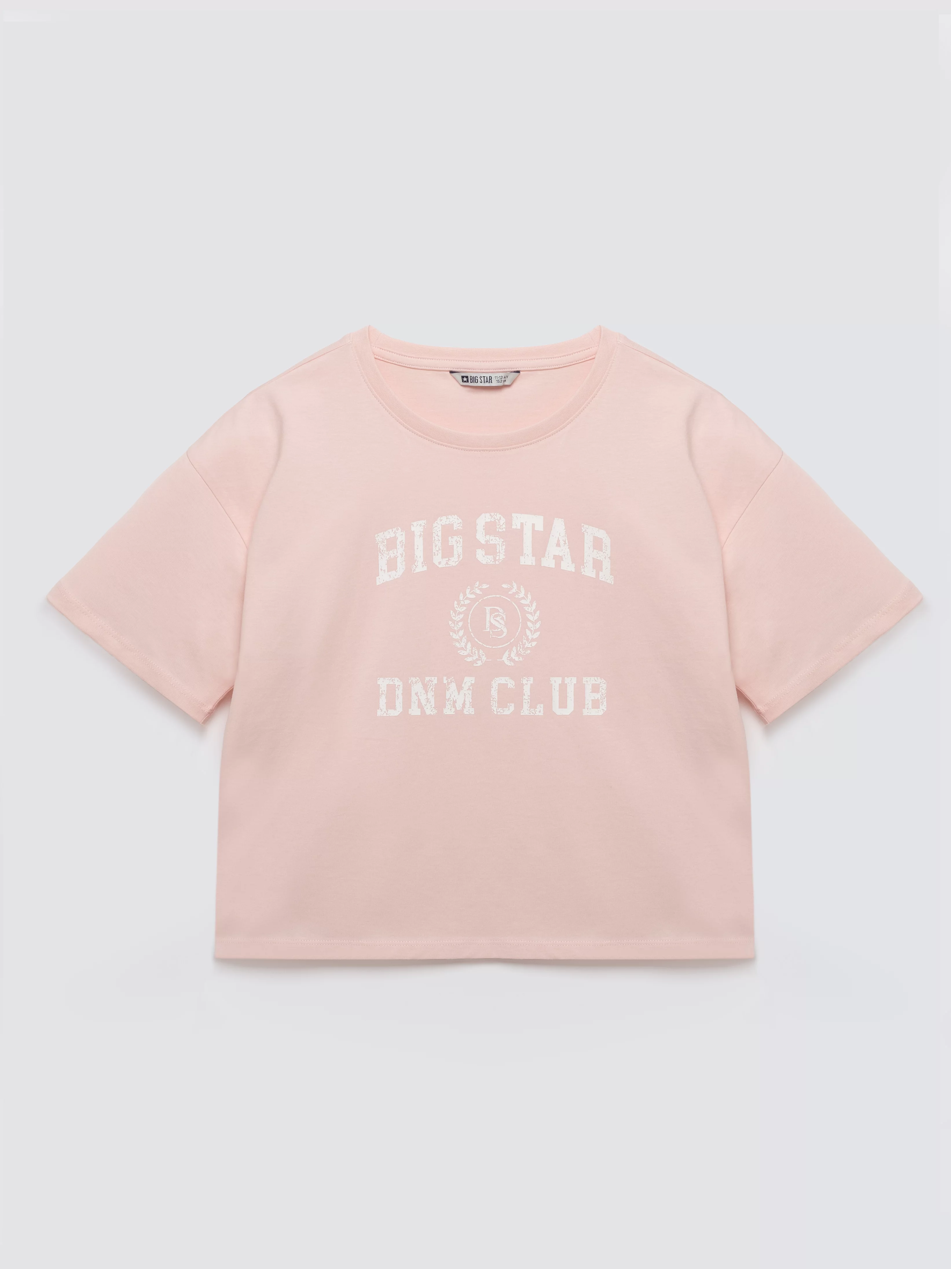 Koszulka dziewczęca z nadrukiem różowa Minka 600