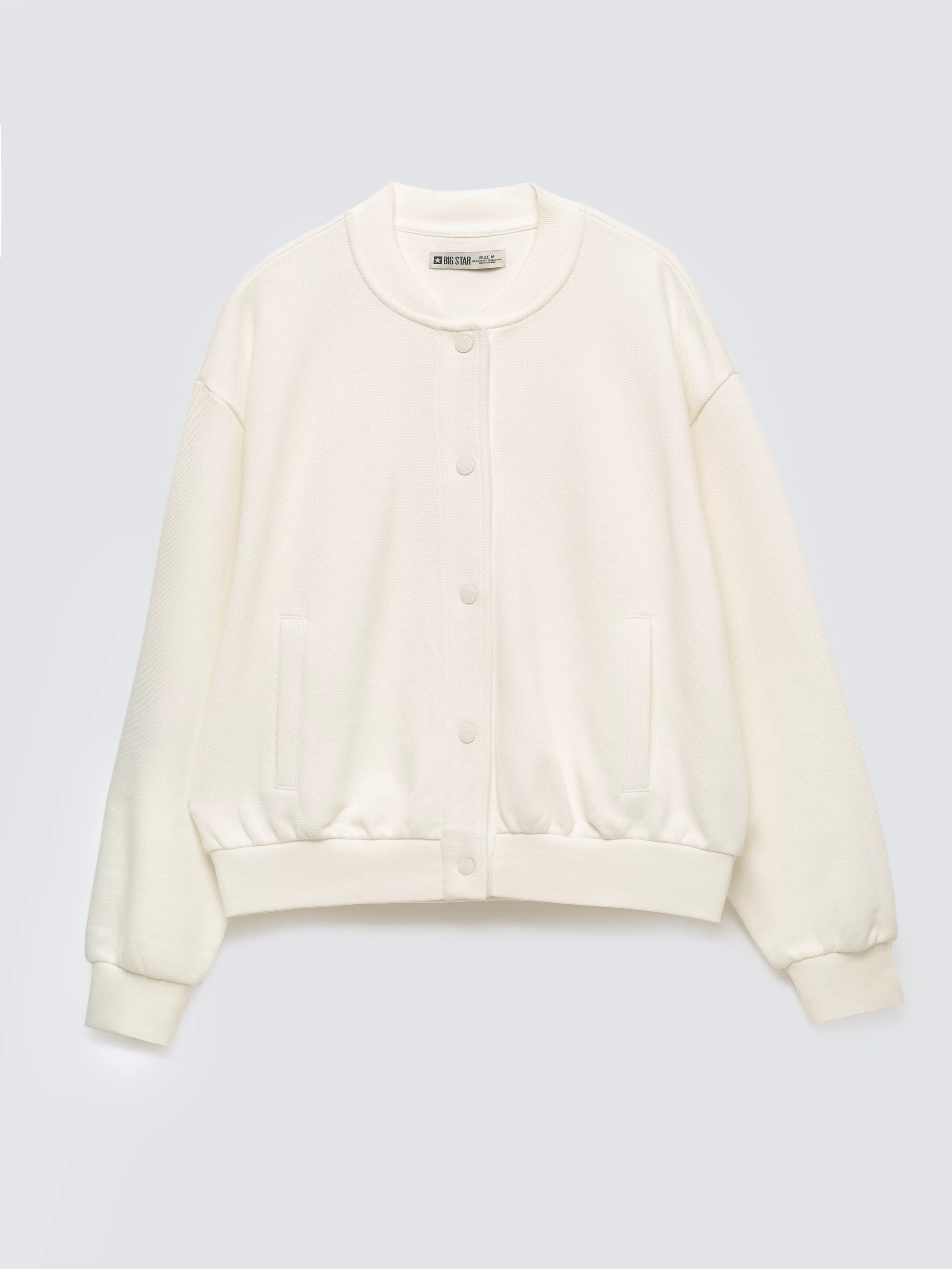 Bluza damska bomber biała Pixelina 100