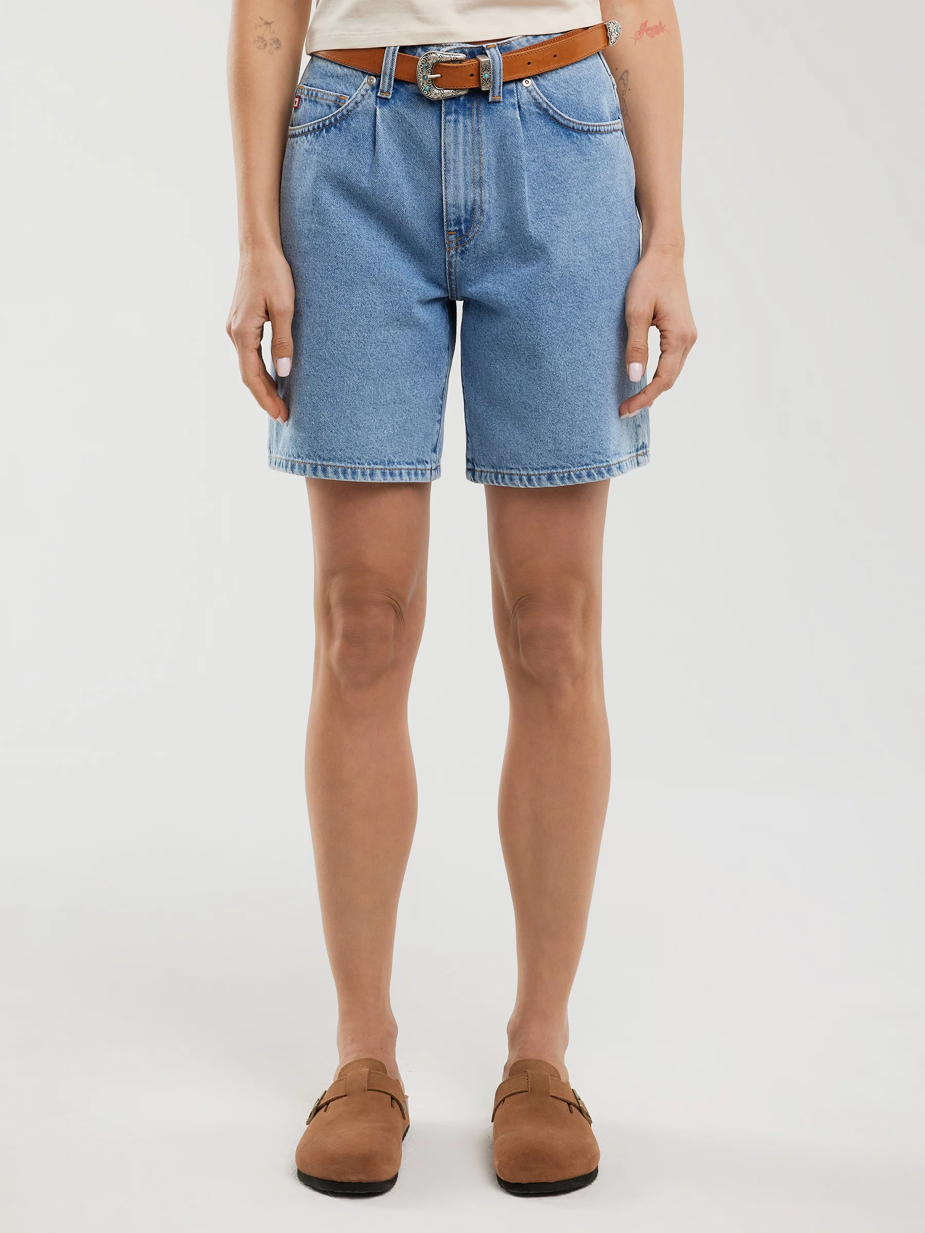 Szorty damskie jeansowe niebieskie Satoko 288