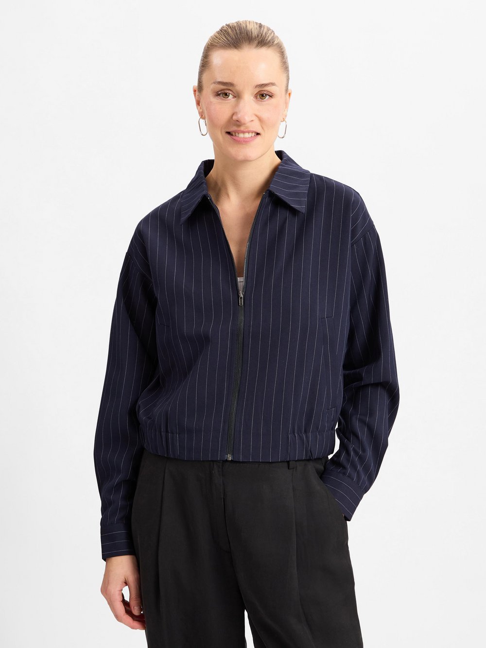 Msch Copenhagen Bluza damska - MSCHKendra Marelda Kobiety niebieski w paski, S/M