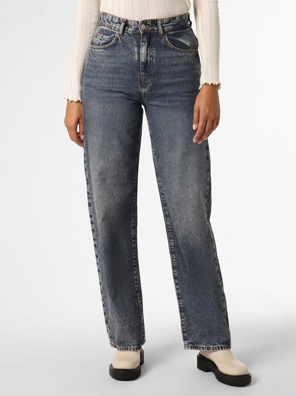 Noisy May Jeansy Kobiety Bawełna niebieski jednolity, 31-32