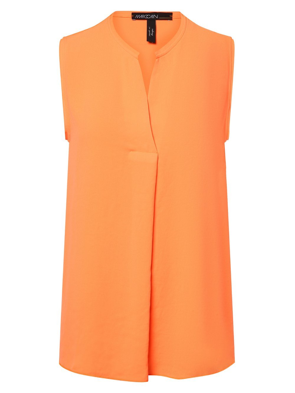 Marc Cain Sports Bluzka damska Kobiety Szyfon pomarańczowy jednolity, 34