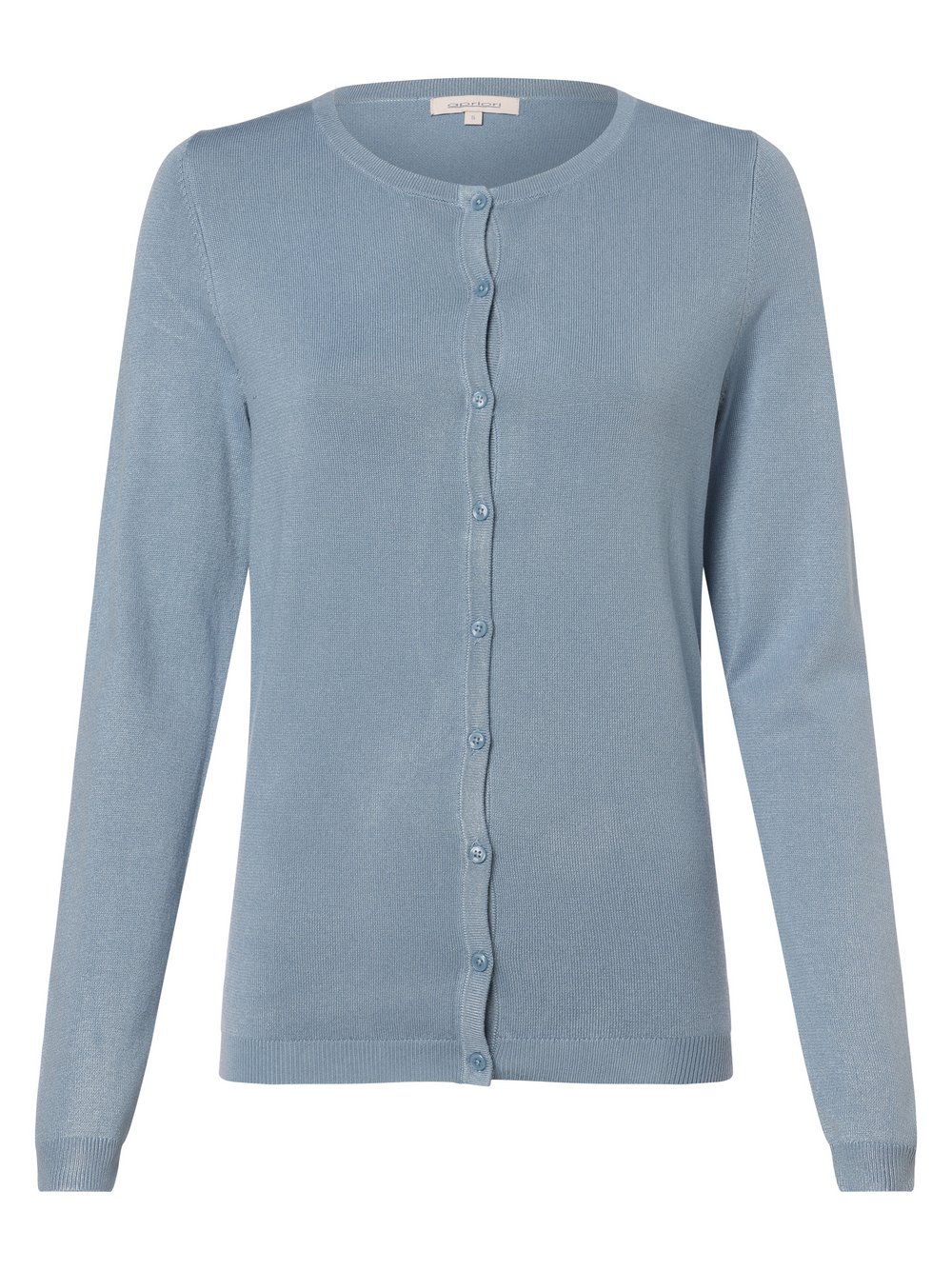 Apriori Kardigan damski Kobiety drobna dzianina niebieski jednolity, XL