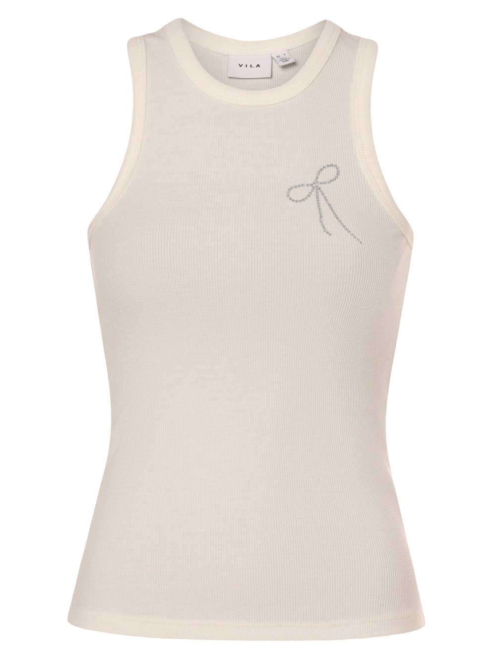 Vila Top damski - VINicha Kobiety biały jednolity, XS