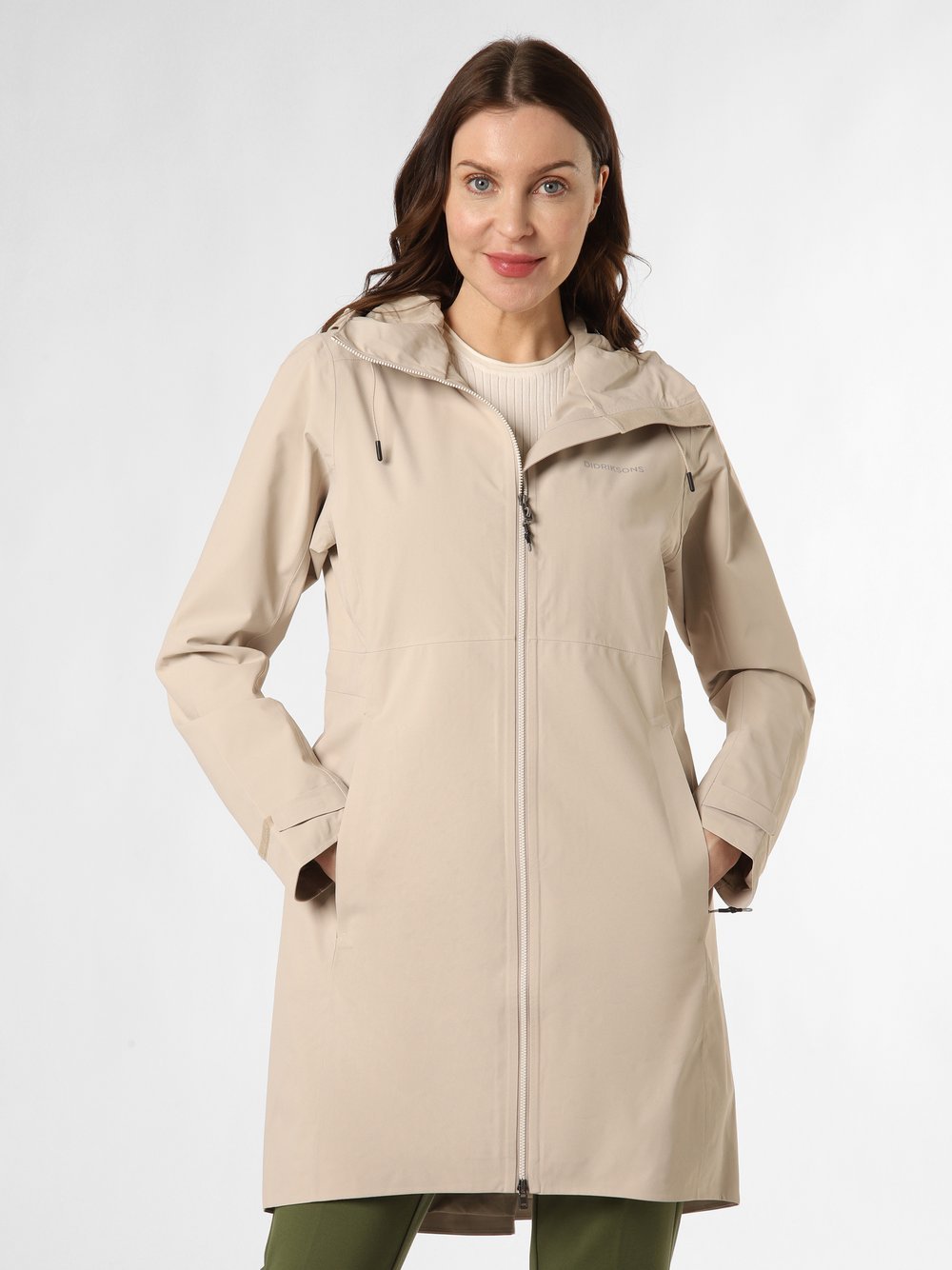 Didriksons Kurtka damska - Bea Kobiety beżowy jednolity, 42