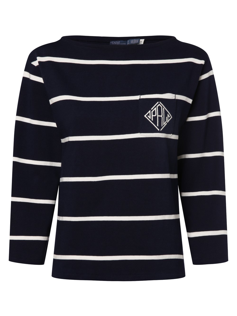 Polo Ralph Lauren Damska koszulka z długim rękawem Kobiety Bawełna niebieski w paski, M