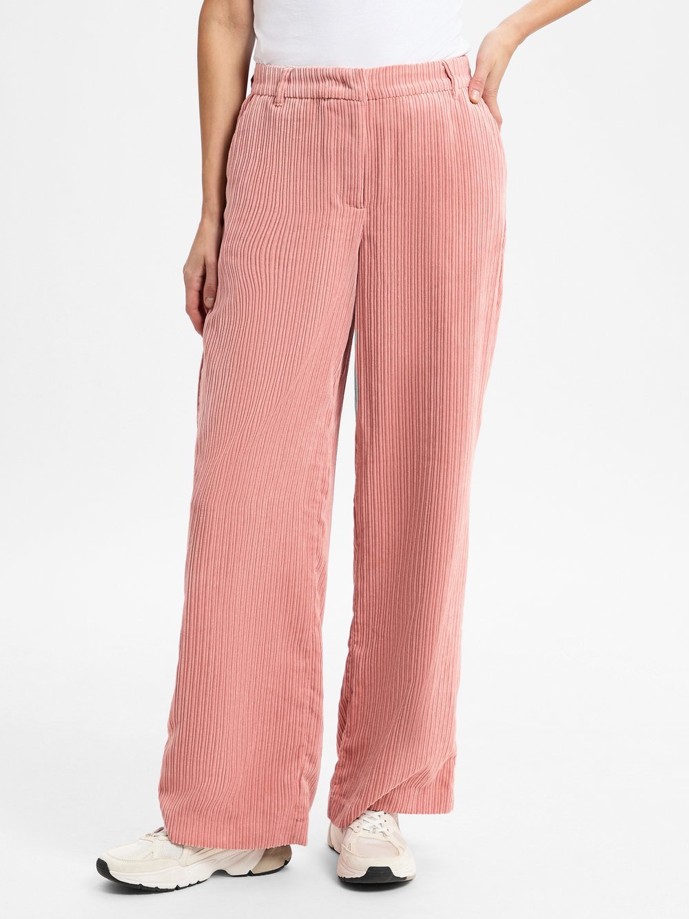 Opus Spodnie - Marnia Kobiety Sztuczne włókno pomarańczowy|różowy jednolity, 36