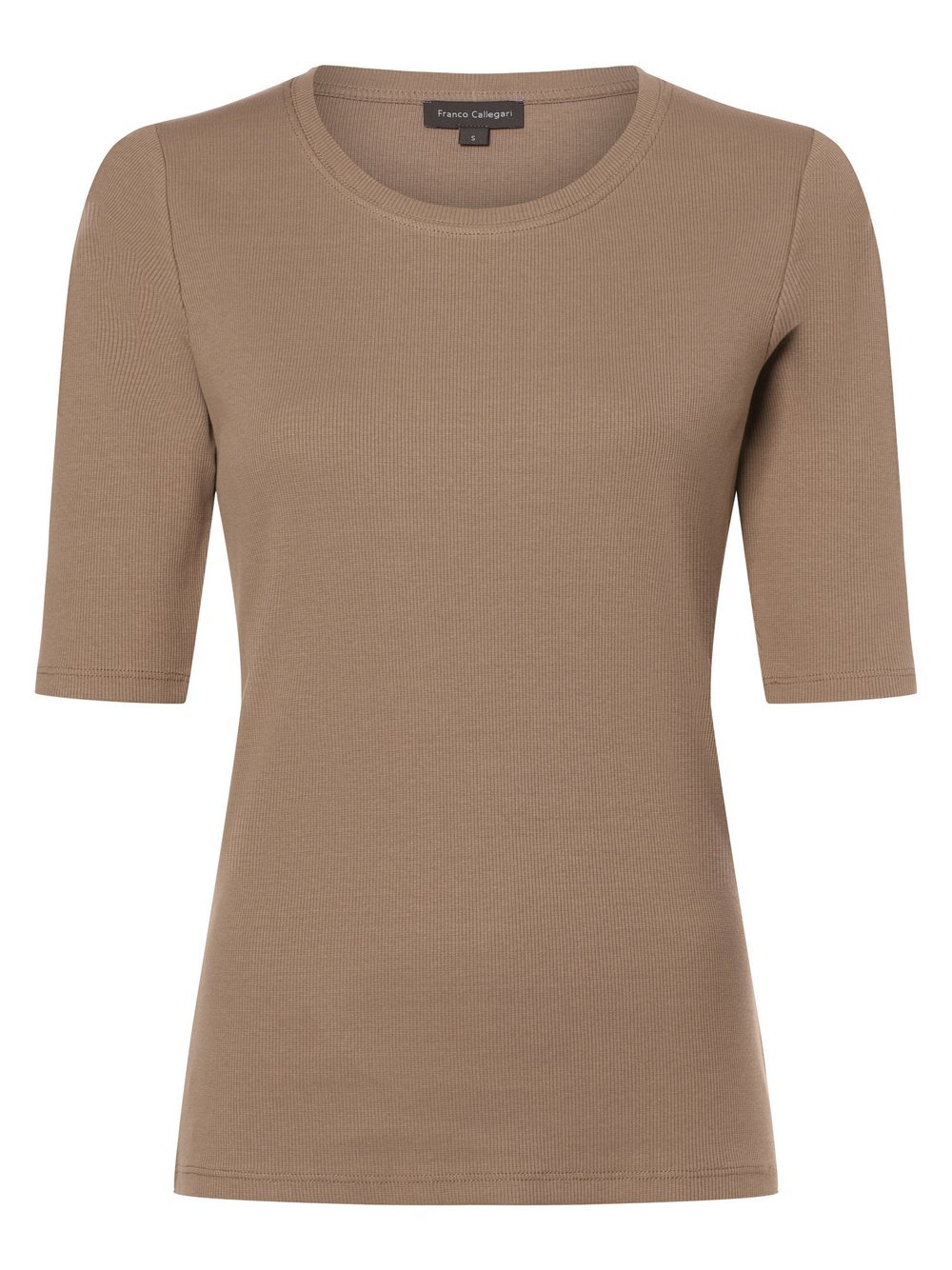 Franco Callegari Koszulka damska Kobiety Bawełna brązowy jednolity, L