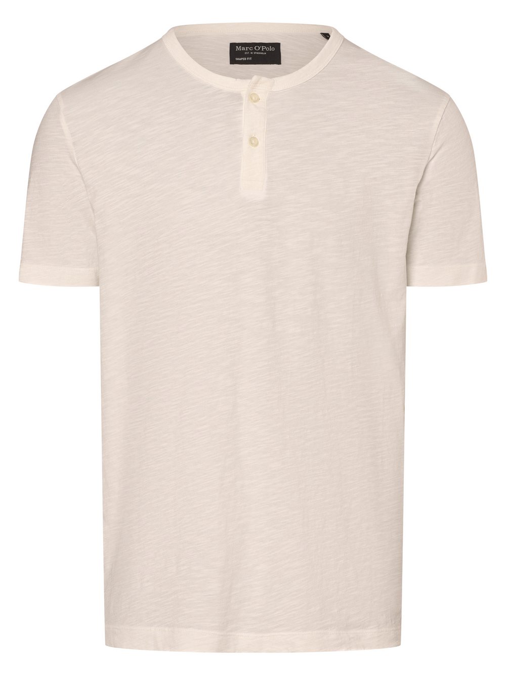 Marc O'Polo Koszulka męska Mężczyźni Bawełna biały jednolity, XL