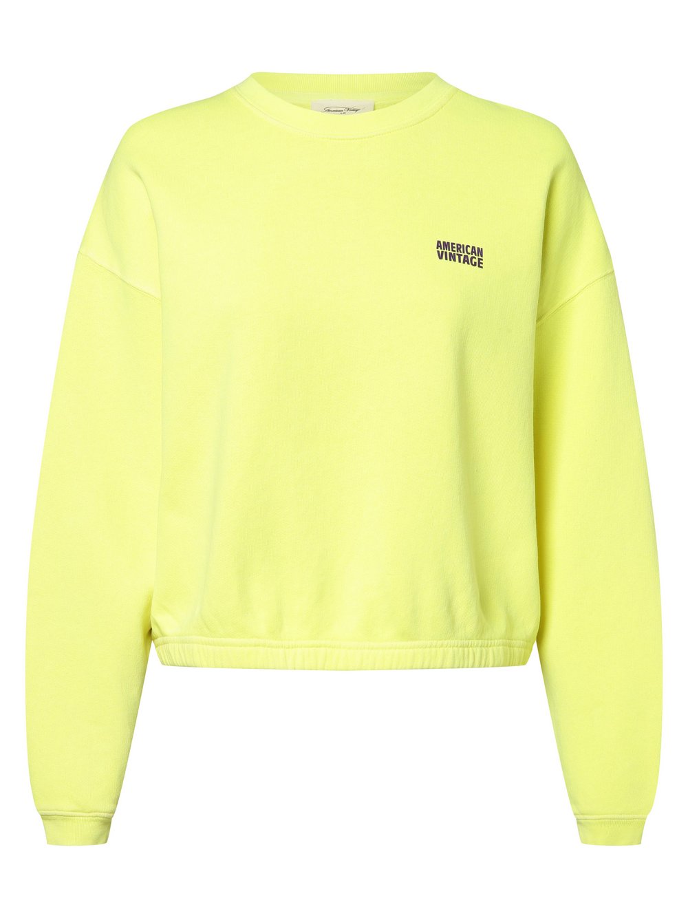 american vintage Bluza damska Kobiety Bawełna żółty jednolity, L